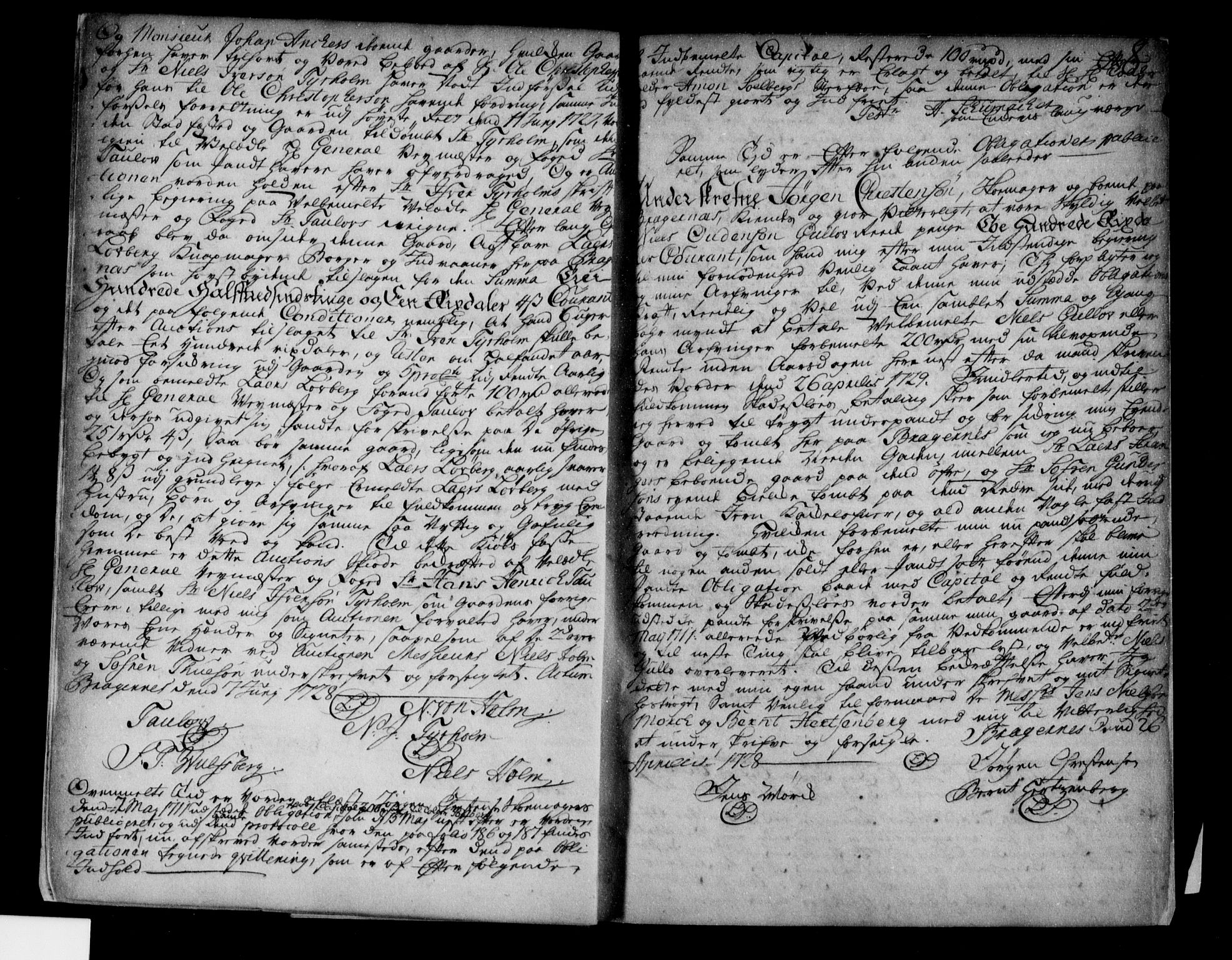 Drammen byfogd, AV/SAKO-A-222/G/Ga/Gaa/L0004a: Pantebok nr. I 4a, 1728-1744, s. 8