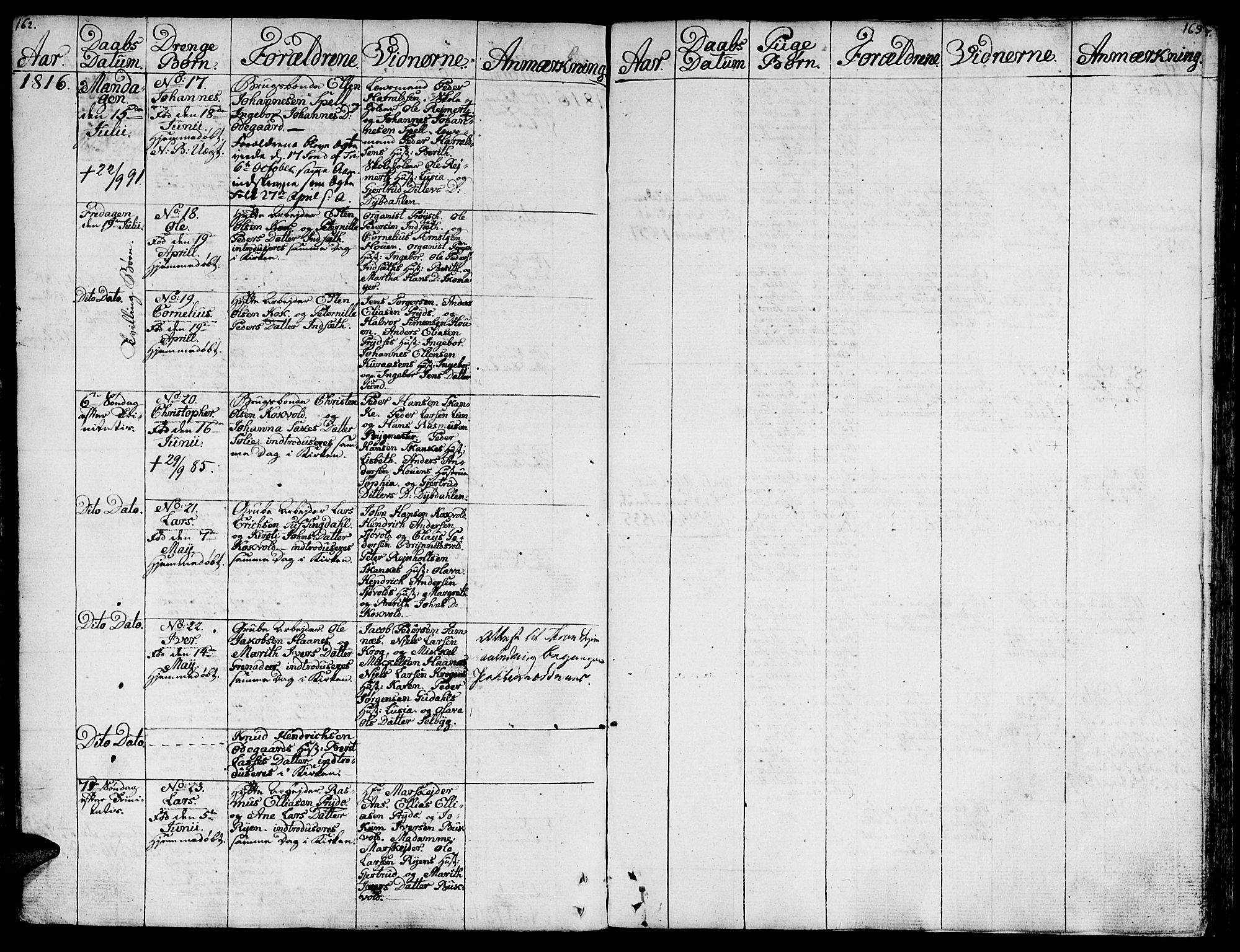 Ministerialprotokoller, klokkerbøker og fødselsregistre - Sør-Trøndelag, SAT/A-1456/681/L0928: Ministerialbok nr. 681A06, 1806-1816, s. 162-163