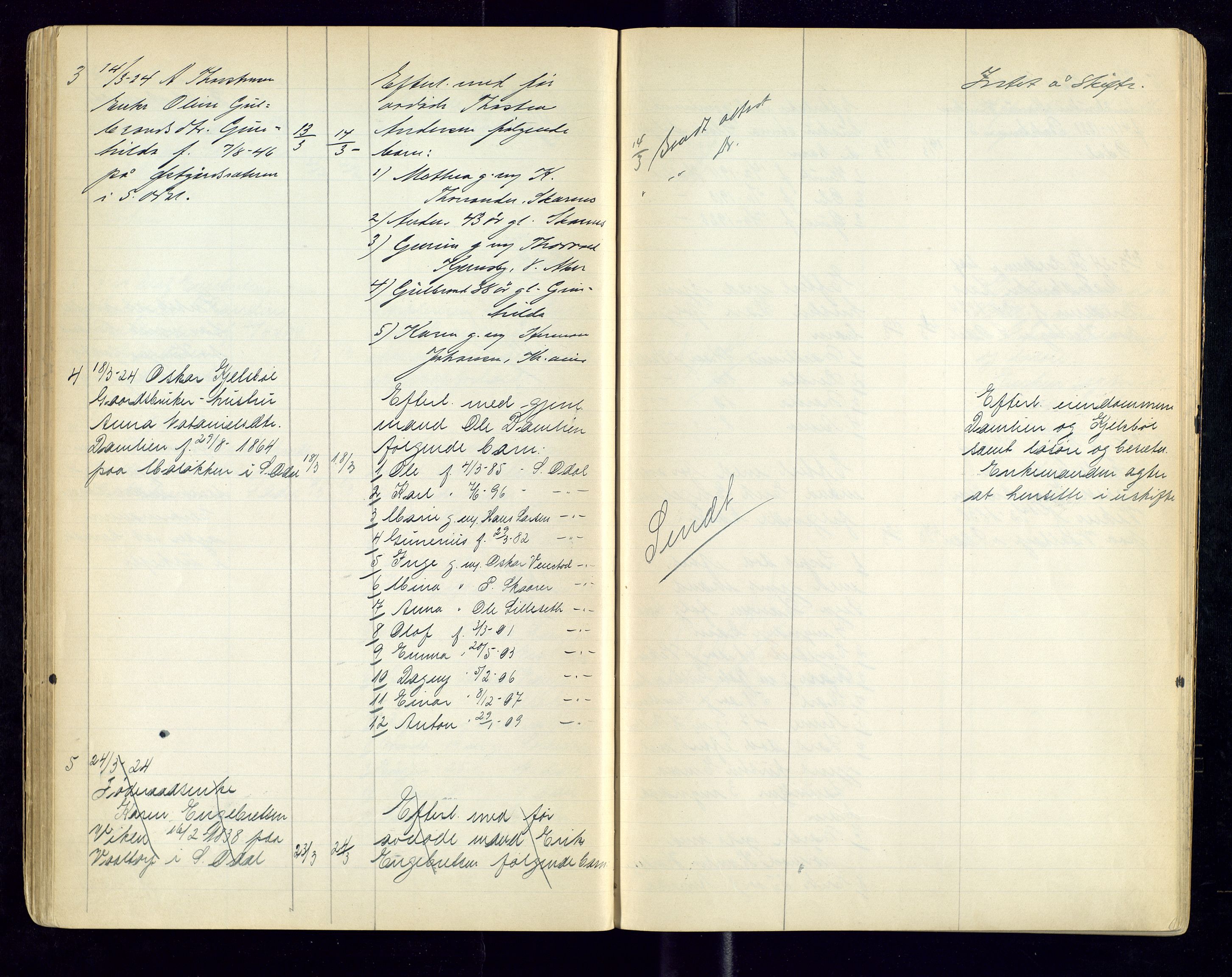 Sør-Odal lensmannskontor, AV/SAH-LHS-022/H/Hb/L0002/0003: Protokoller over anmeldte dødsfall / Protokoll over anmeldte dødsfall, 1921-1928