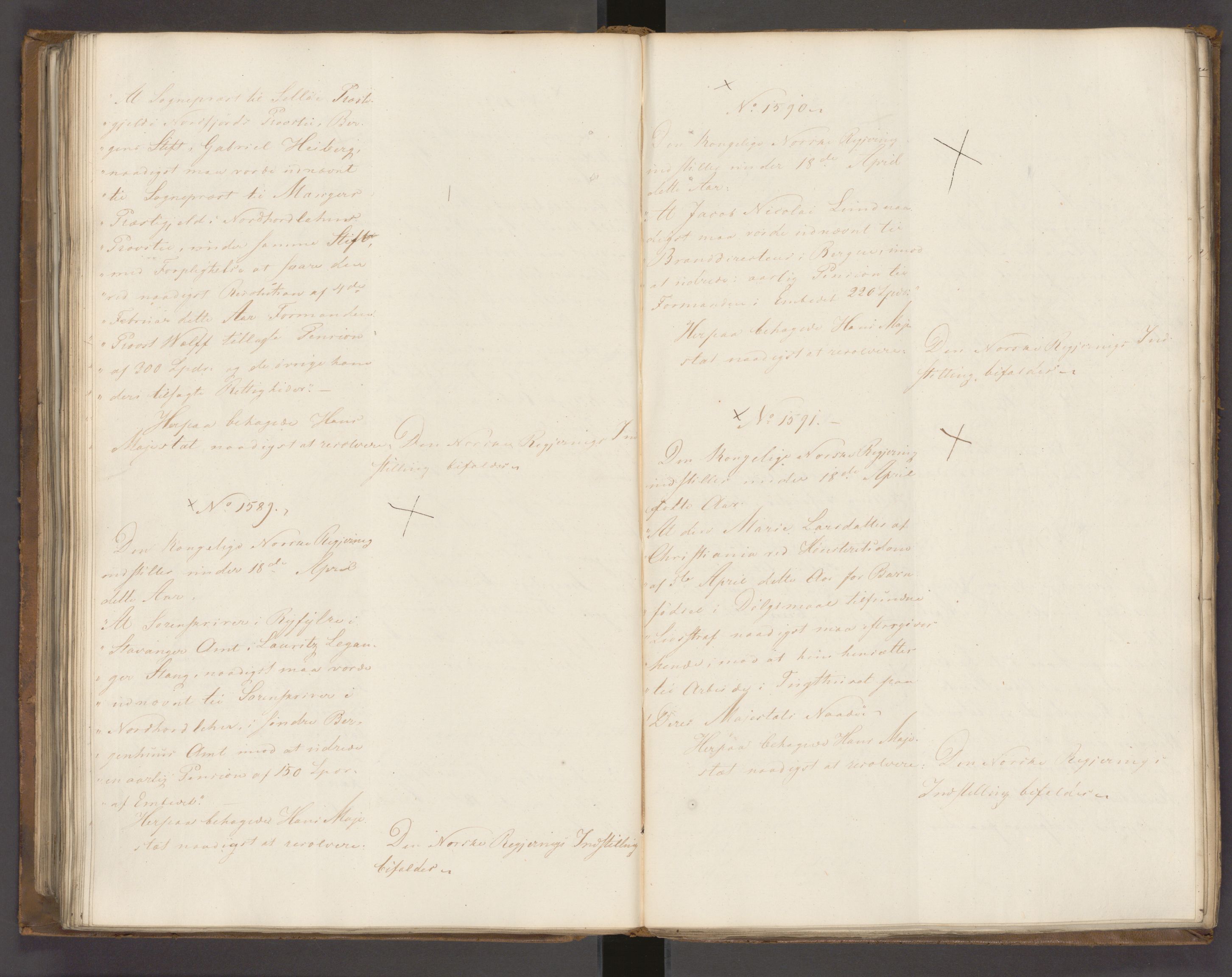 Statsrådssekretariatet, AV/RA-S-1001/A/Ab/L0022: Kgl. res. nr. 1210-1721, 1. halvår, 1826