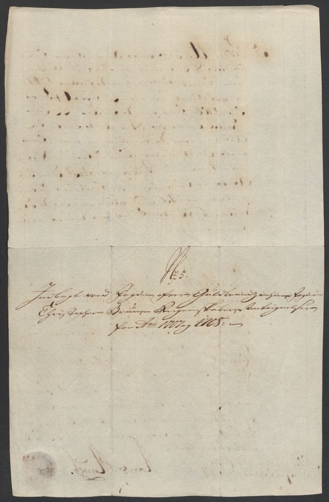 Rentekammeret inntil 1814, Reviderte regnskaper, Fogderegnskap, AV/RA-EA-4092/R17/L1179: Fogderegnskap Gudbrandsdal, 1708-1710, s. 152