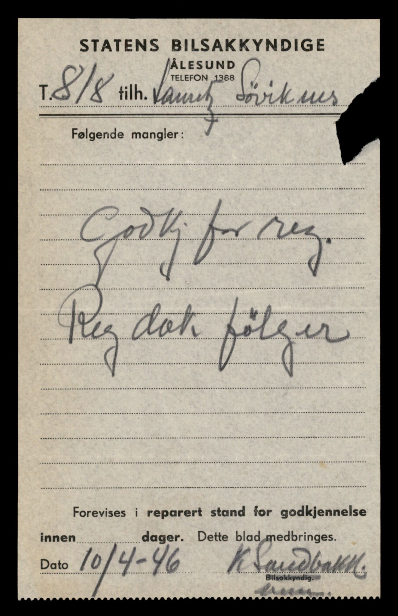 Møre og Romsdal vegkontor - Ålesund trafikkstasjon, AV/SAT-A-4099/F/Fe/L0042: Registreringskort for kjøretøy T 13906 - T 14079, 1927-1998, s. 2417