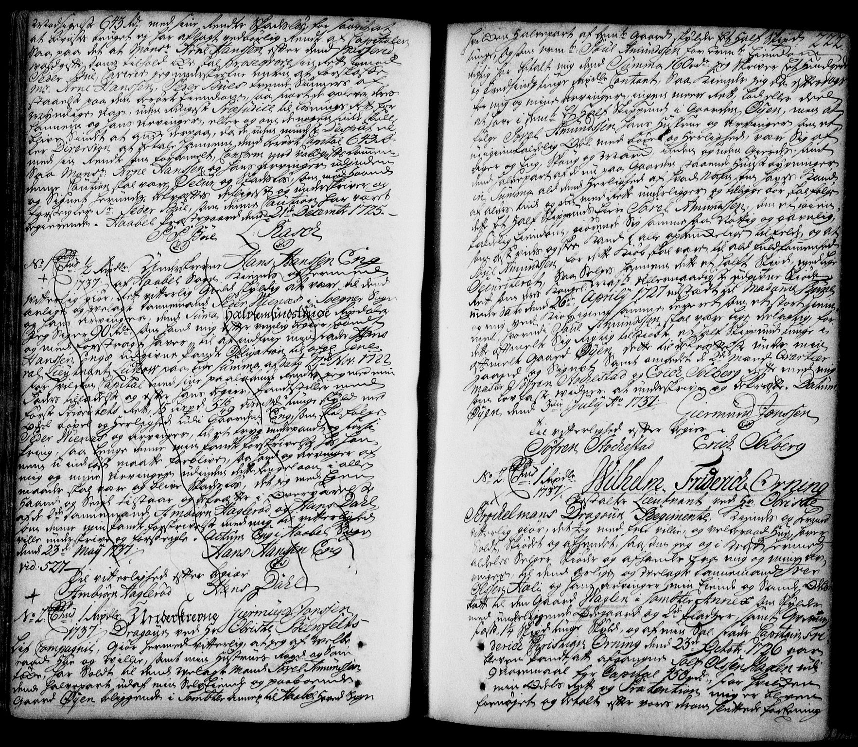 Moss sorenskriveri, SAO/A-10168: Pantebok nr. 1, 1719-1754, s. 222