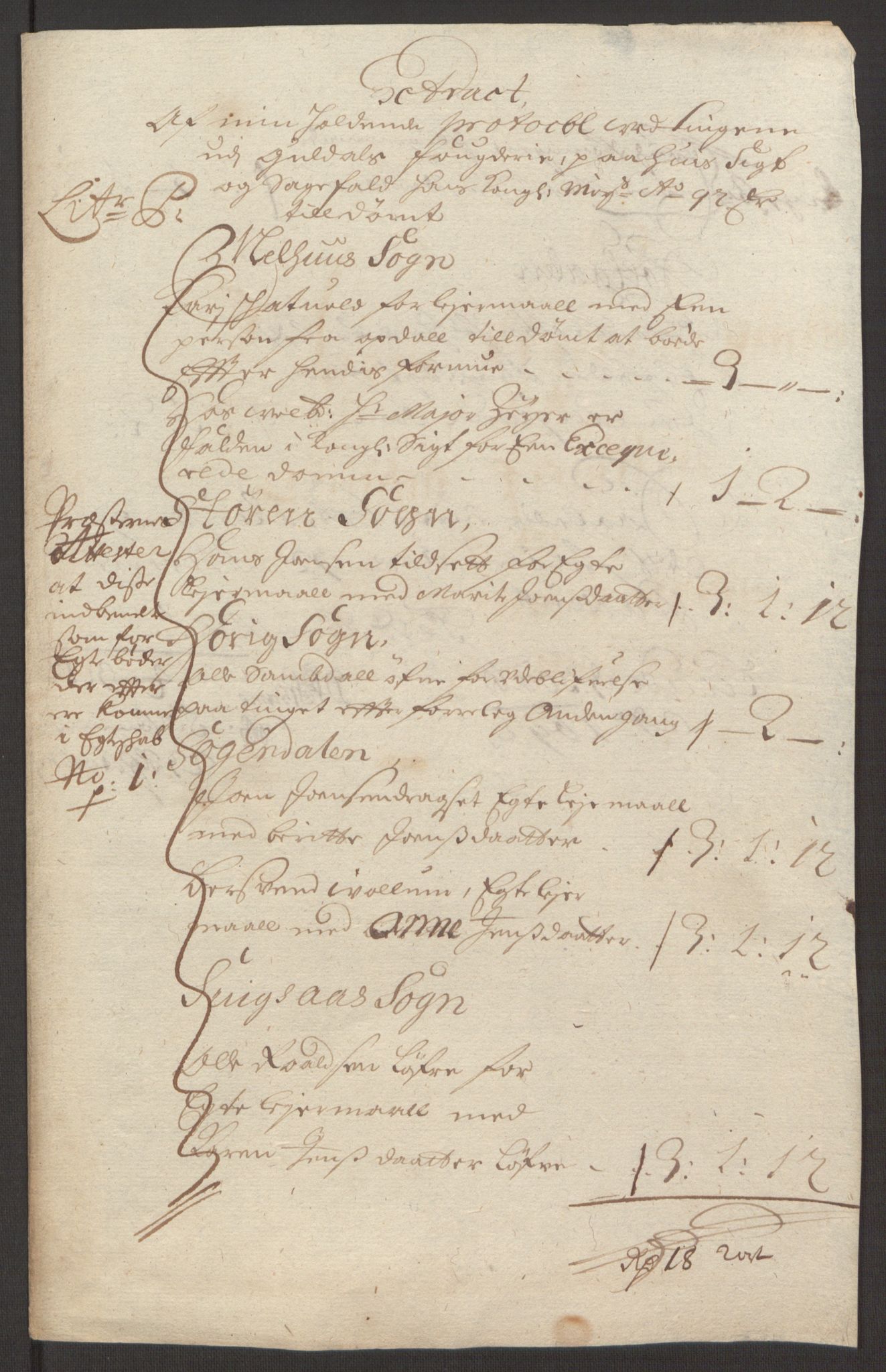 Rentekammeret inntil 1814, Reviderte regnskaper, Fogderegnskap, AV/RA-EA-4092/R59/L3942: Fogderegnskap Gauldal, 1692, s. 186