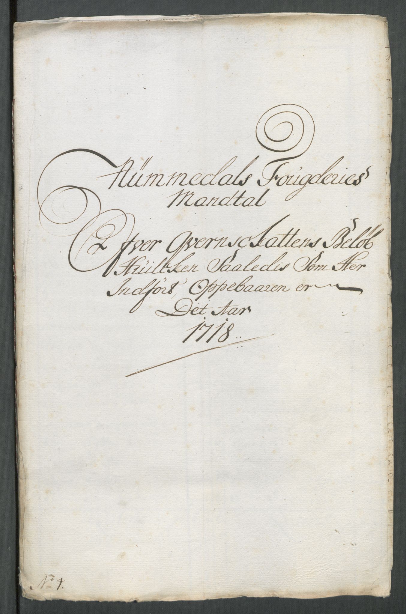 Rentekammeret inntil 1814, Reviderte regnskaper, Fogderegnskap, RA/EA-4092/R64/L4439: Fogderegnskap Namdal, 1718, s. 104
