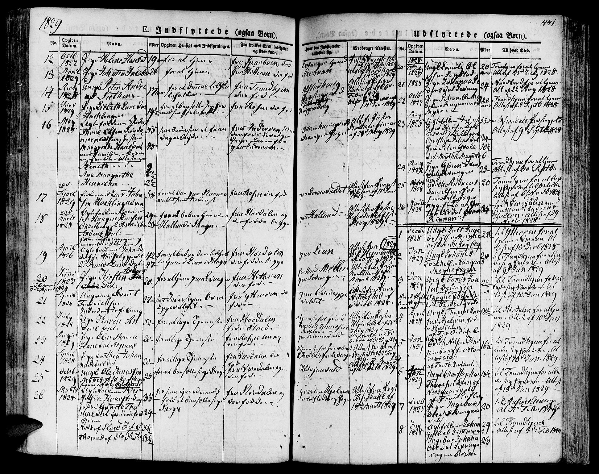 Ministerialprotokoller, klokkerbøker og fødselsregistre - Nord-Trøndelag, SAT/A-1458/717/L0152: Ministerialbok nr. 717A05 /1, 1825-1836, s. 441