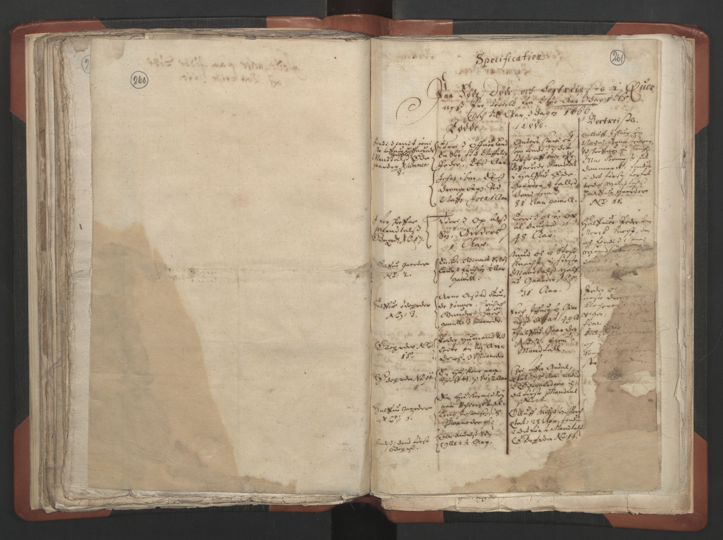 RA, Sogneprestenes manntall 1664-1666, nr. 28: Nordmøre prosti, 1664-1666, s. 260-261