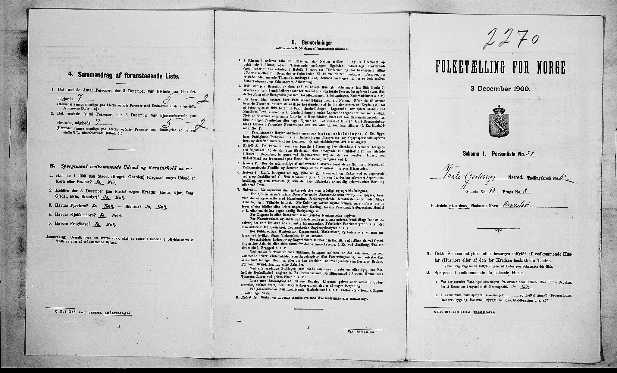 RA, Folketelling 1900 for 0716 Våle herred, 1900, s. 624