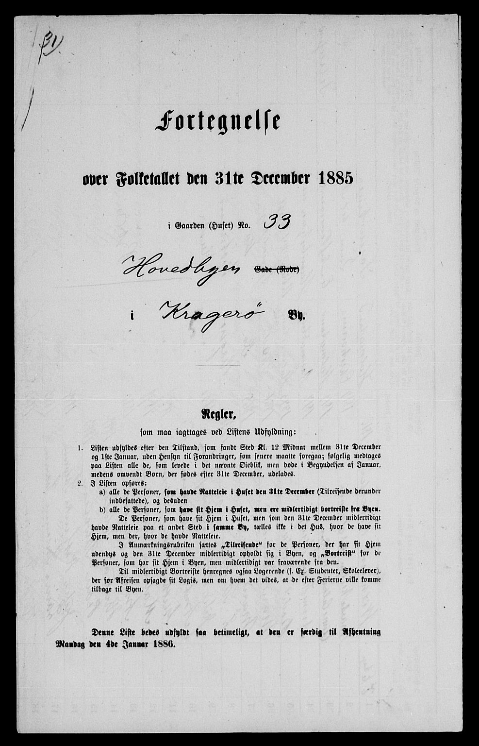 SAKO, Folketelling 1885 for 0801 Kragerø kjøpstad, 1885, s. 1093