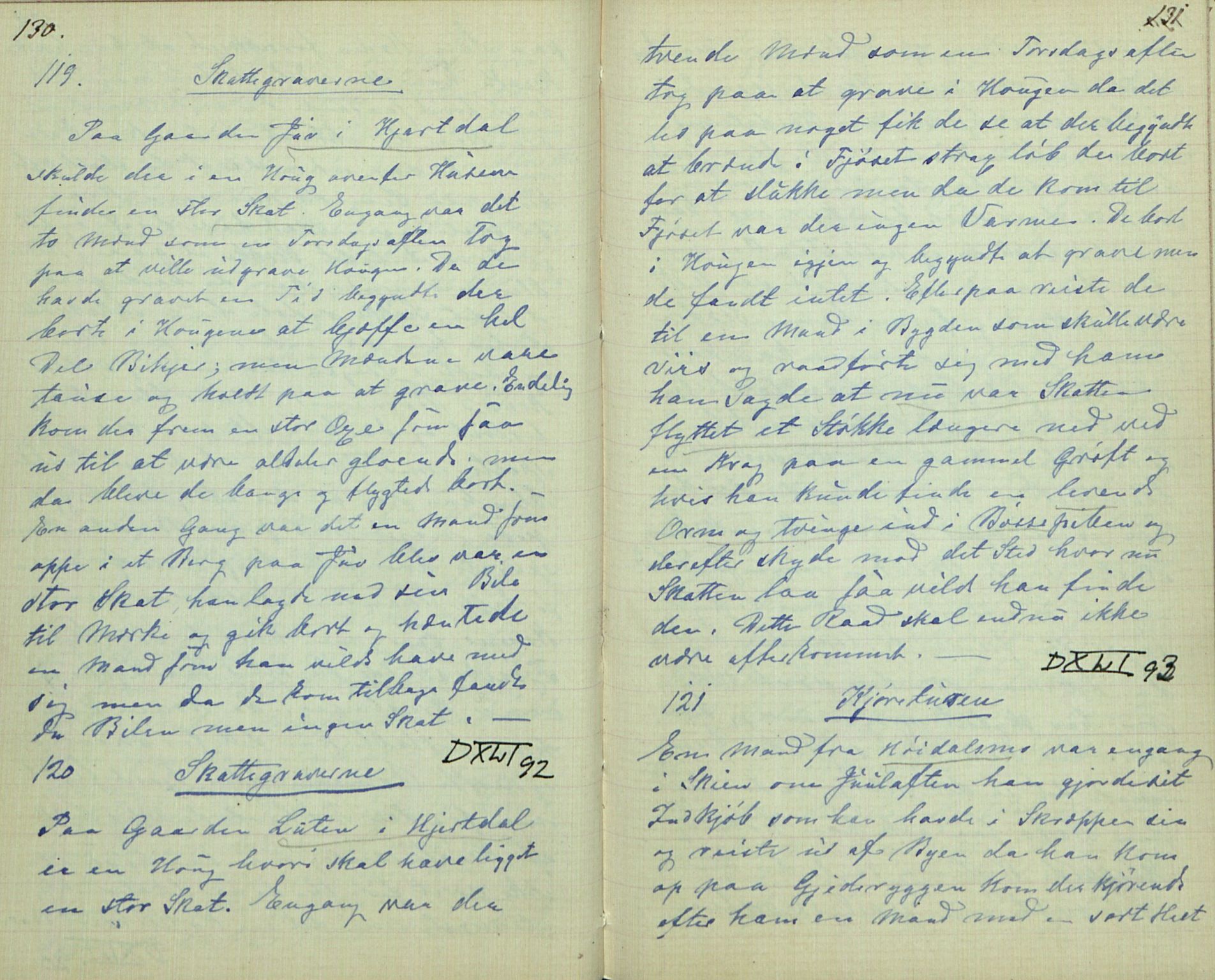 Rikard Berge, TEMU/TGM-A-1003/F/L0007/0006: 251-299 / 256 Samlet af Halvor Nilsen Tveten i Bø, 1893, s. 130-131