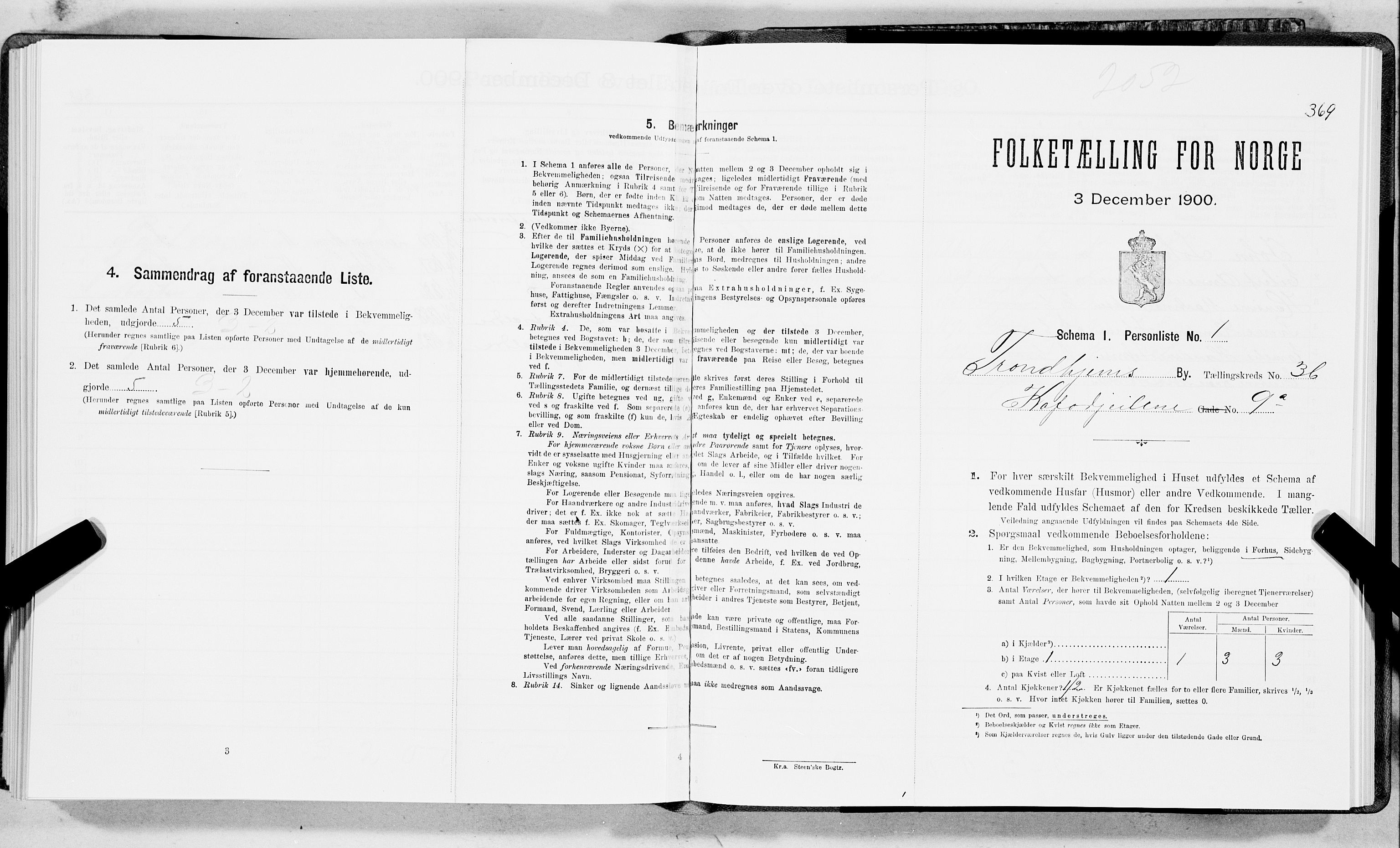 SAT, Folketelling 1900 for 1601 Trondheim kjøpstad, 1900, s. 6136