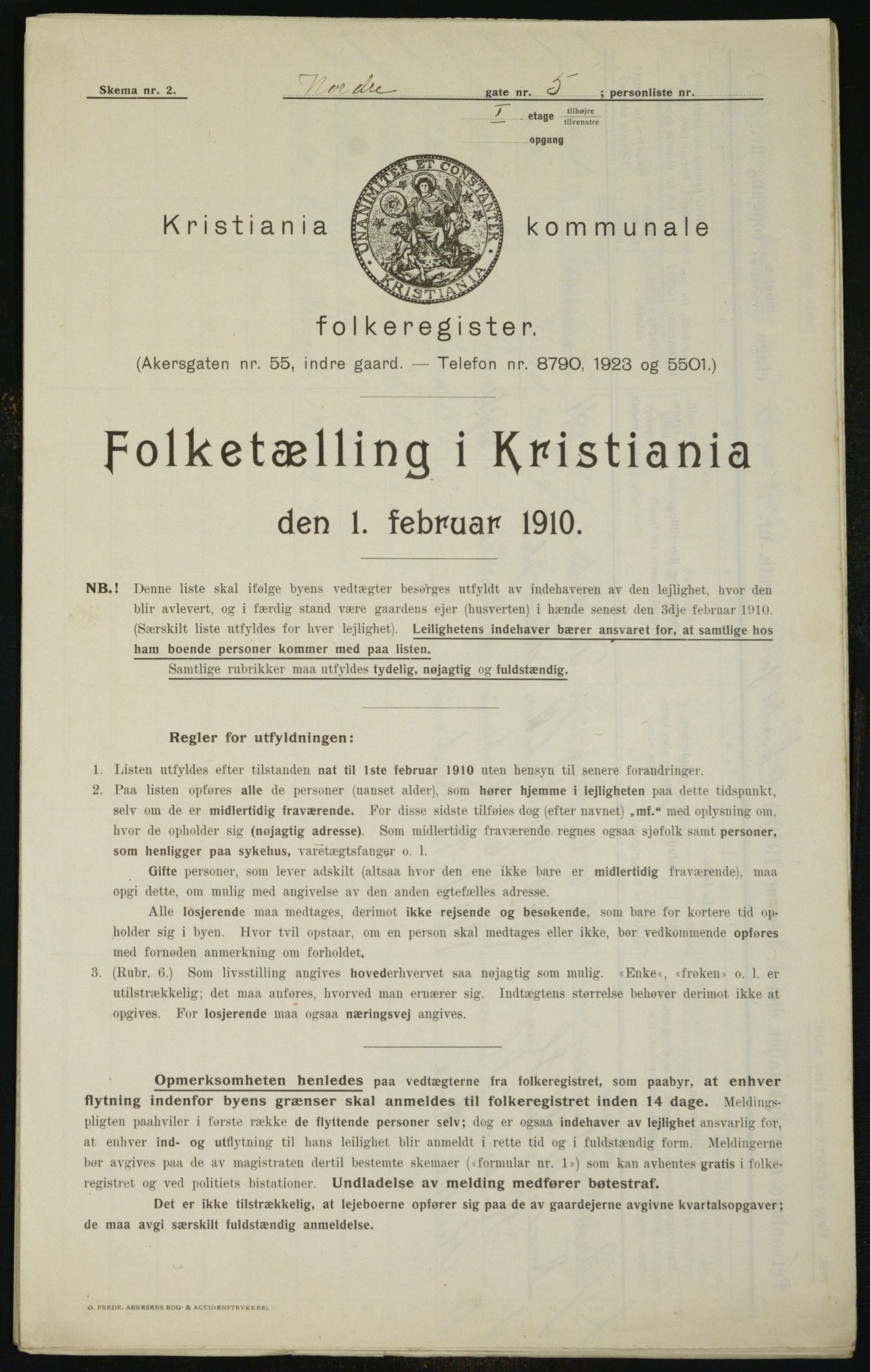 OBA, Kommunal folketelling 1.2.1910 for Kristiania, 1910, s. 70987