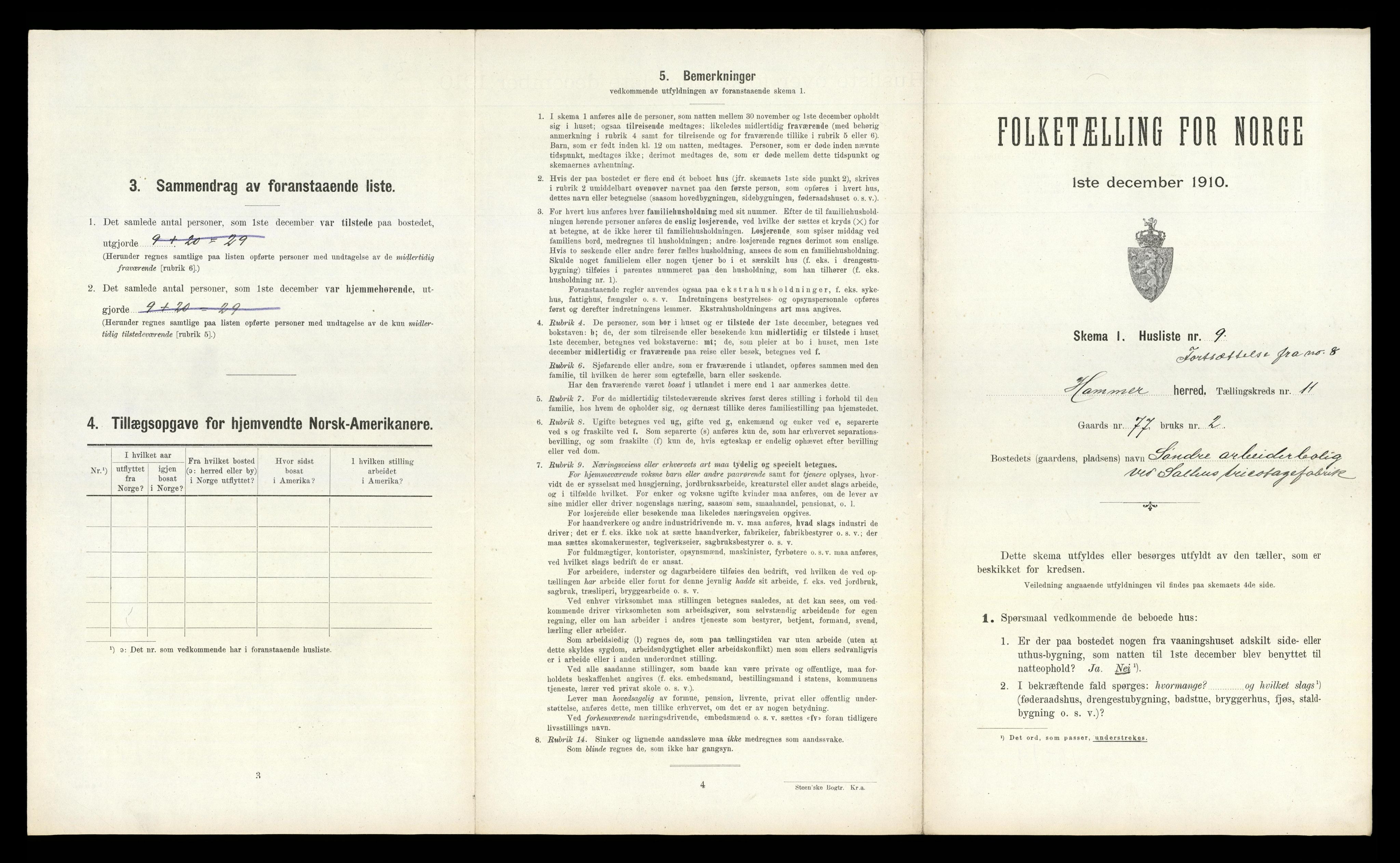 RA, Folketelling 1910 for 1254 Hamre herred, 1910, s. 898
