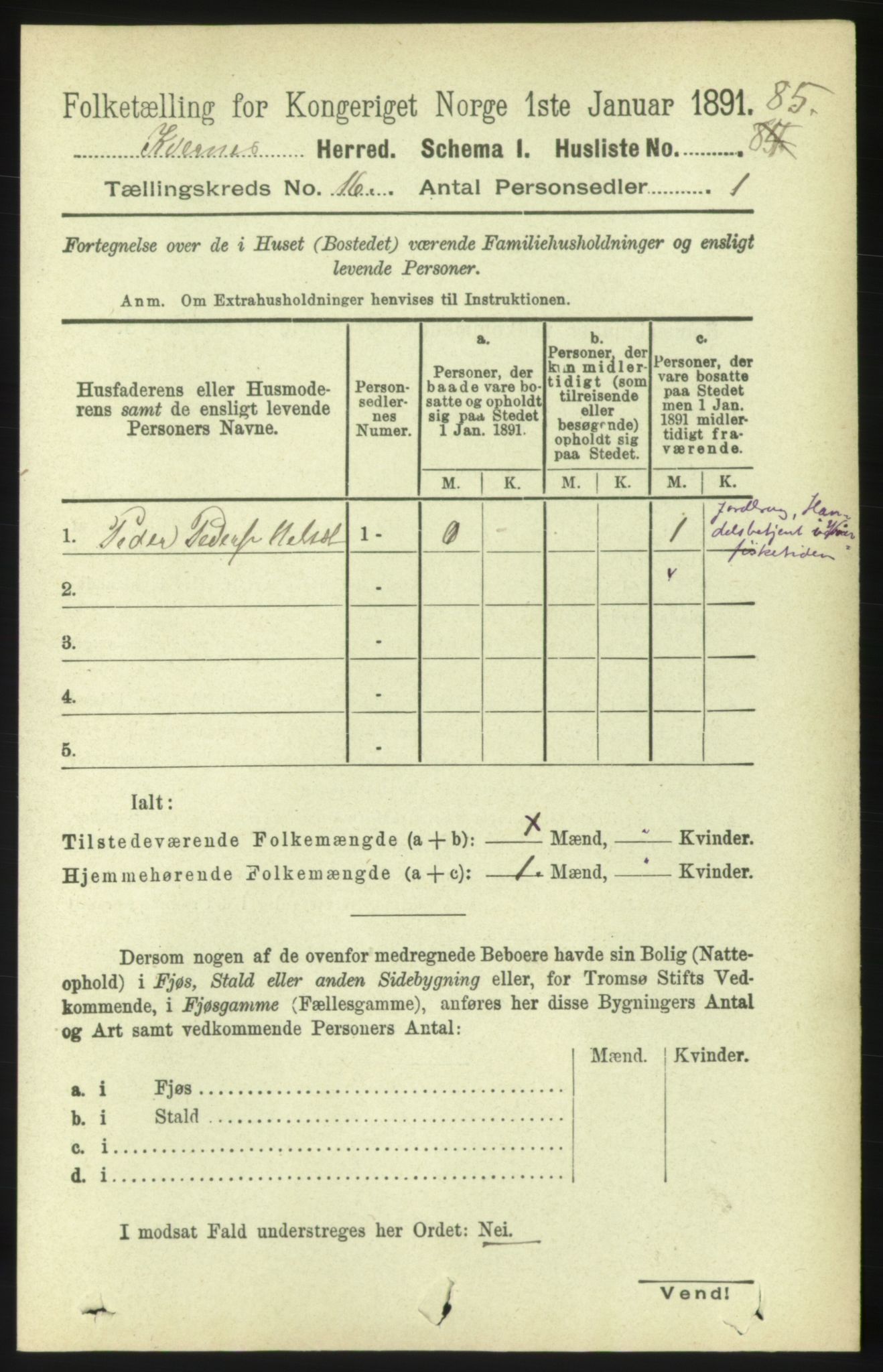 RA, Folketelling 1891 for 1553 Kvernes herred, 1891, s. 6440