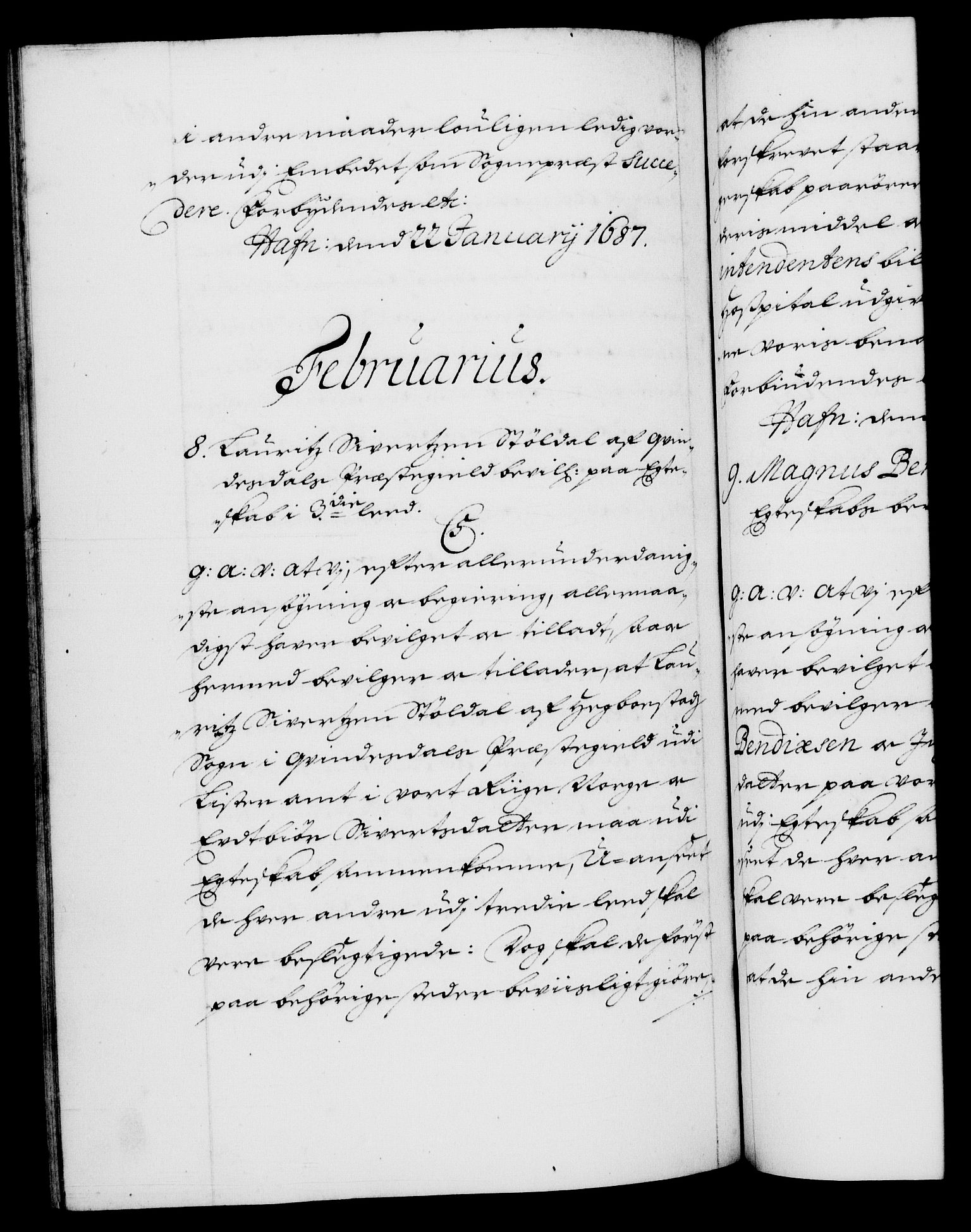 Danske Kanselli 1572-1799, RA/EA-3023/F/Fc/Fca/Fcaa/L0014: Norske registre (mikrofilm), 1685-1687, s. 404b