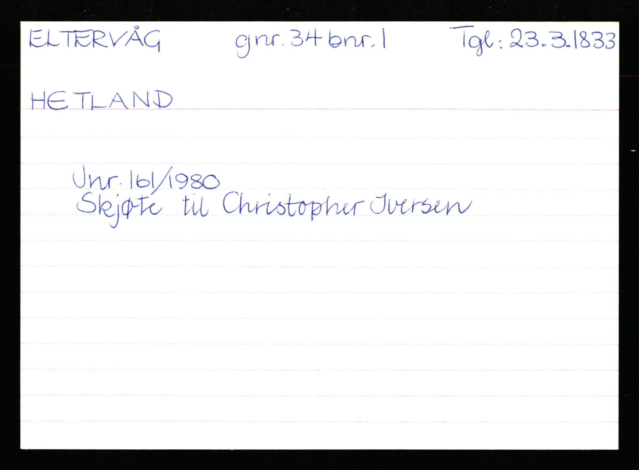 Statsarkivet i Stavanger, AV/SAST-A-101971/03/Y/Yk/L0008: Registerkort sortert etter gårdsnavn: Eig - Erlien, 1750-1930, s. 397