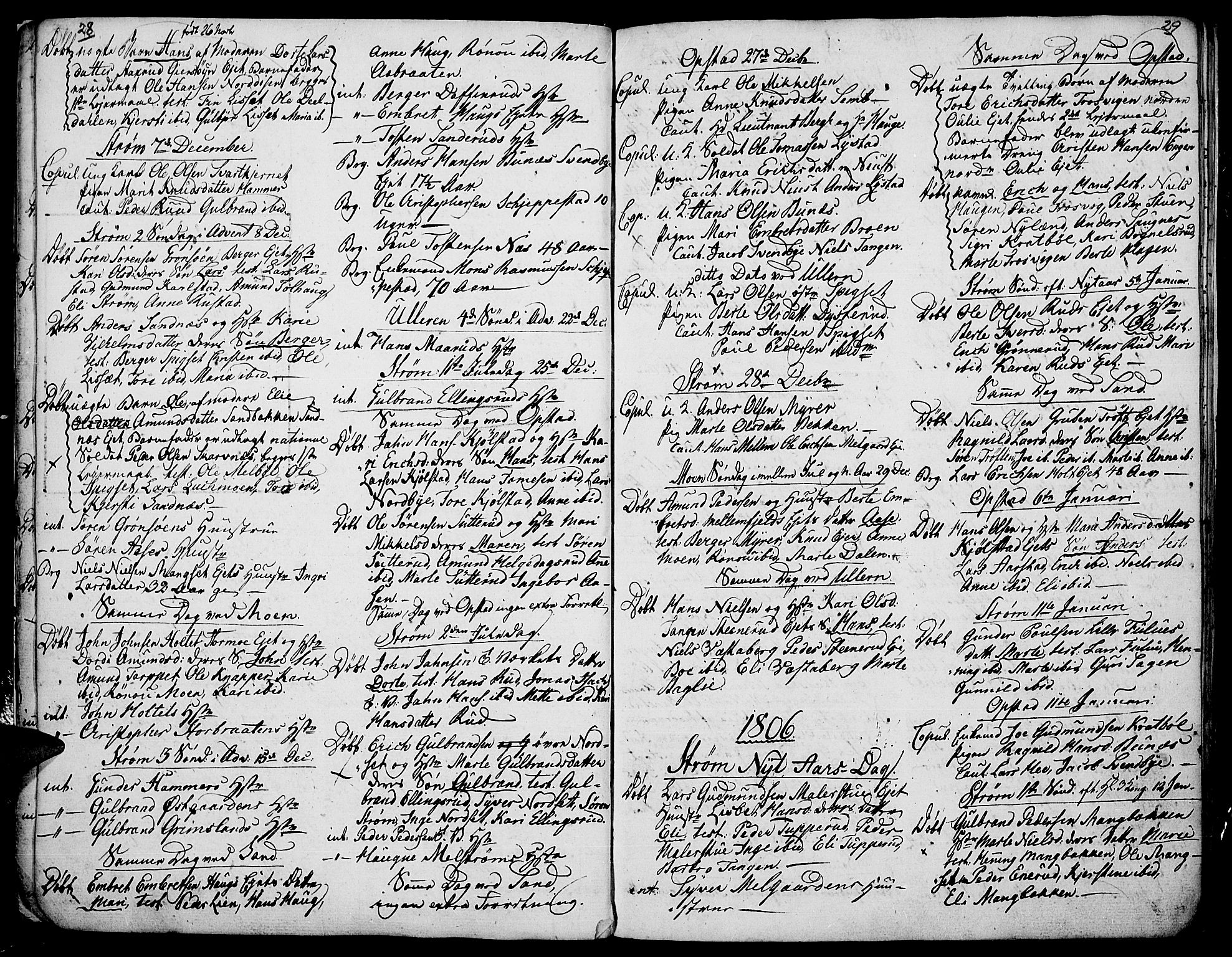 Strøm-Odalen prestekontor, AV/SAH-PREST-028/H/Ha/Haa/L0004: Ministerialbok nr. 4, 1804-1810, s. 28-29