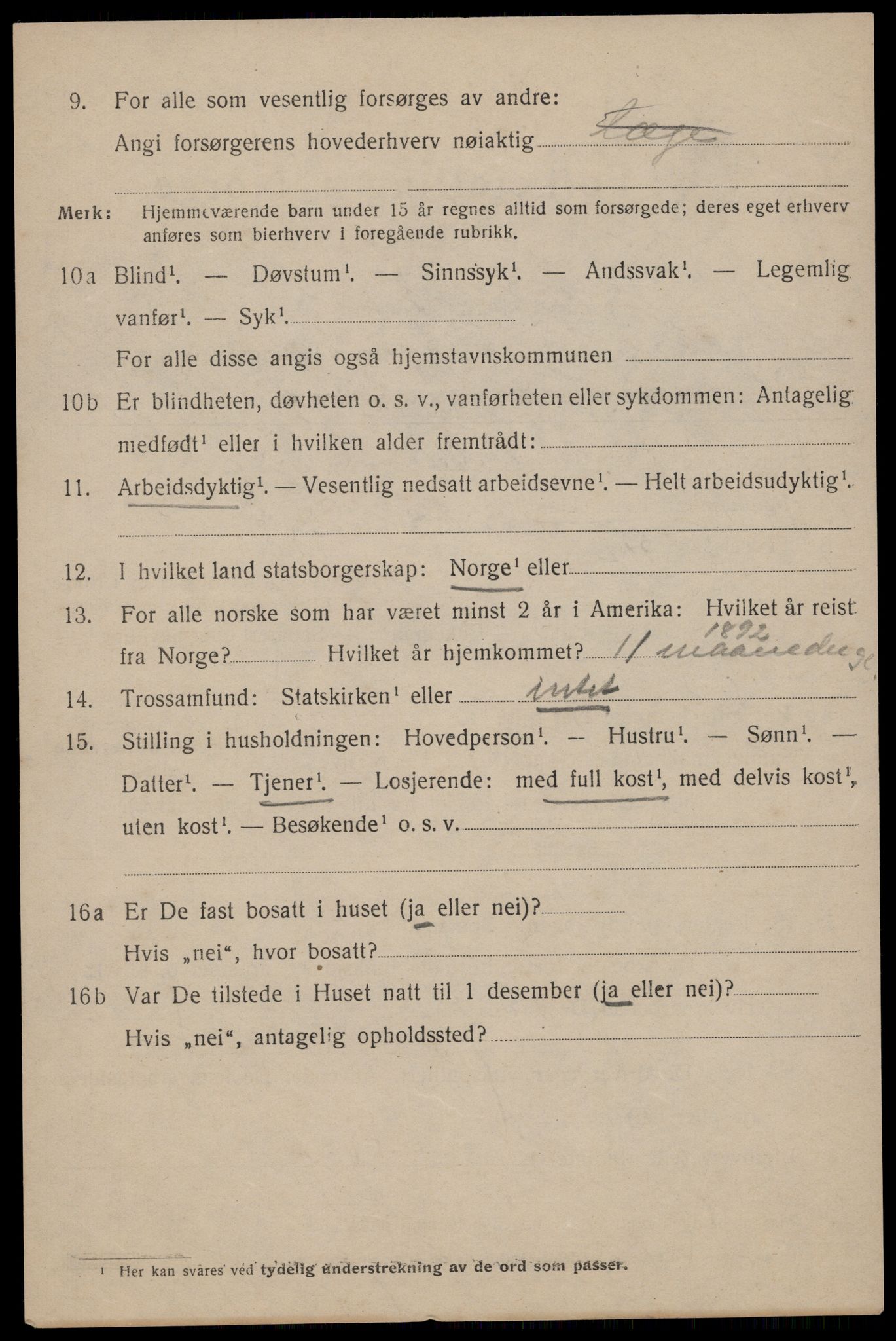 SAST, Folketelling 1920 for 1101 Egersund ladested, 1920, s. 4005