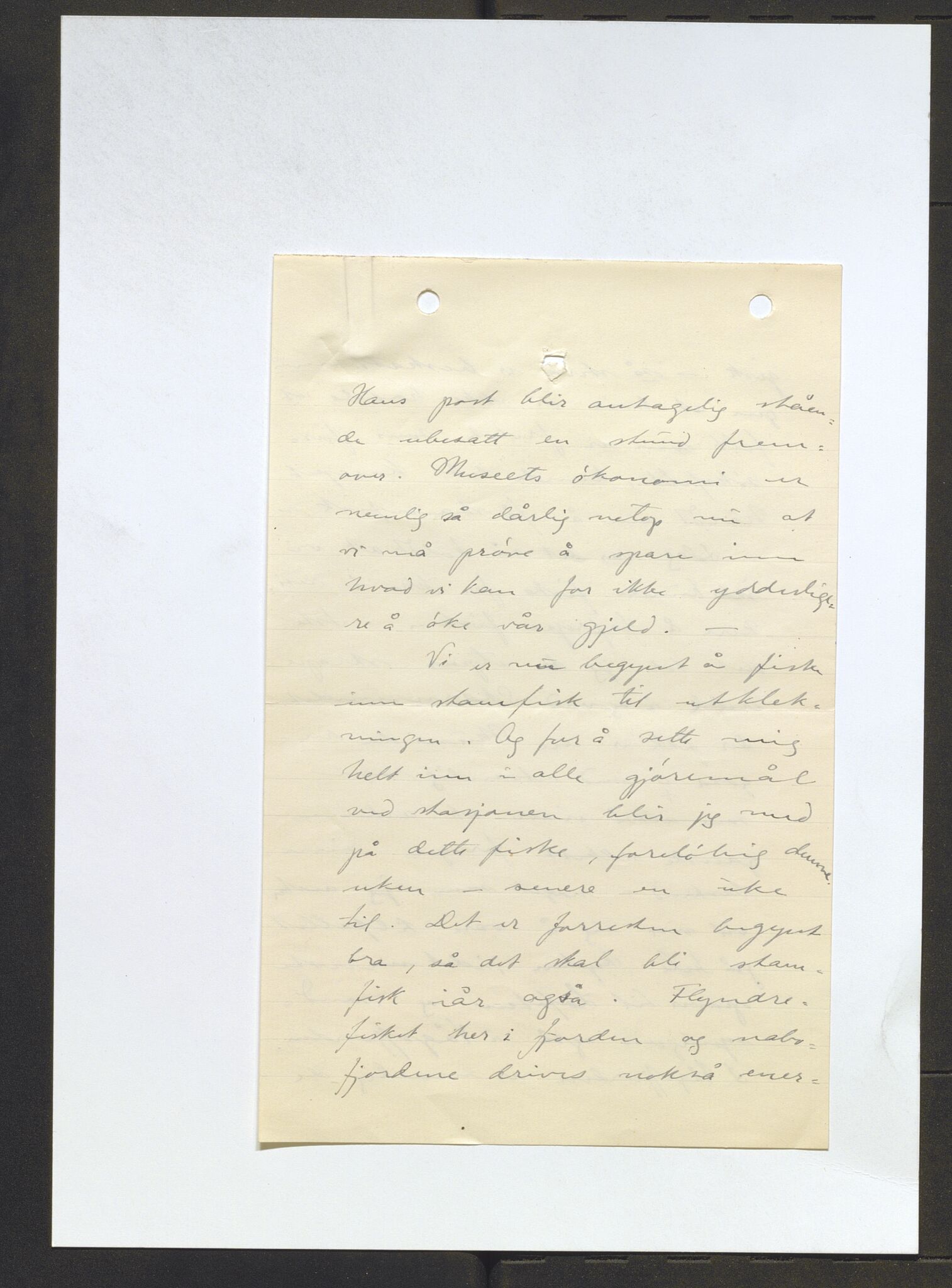 Bergens Museum, AV/SAB-A-17301/13/D/L0002: Korrespondanse , 1928-1940, s. 425