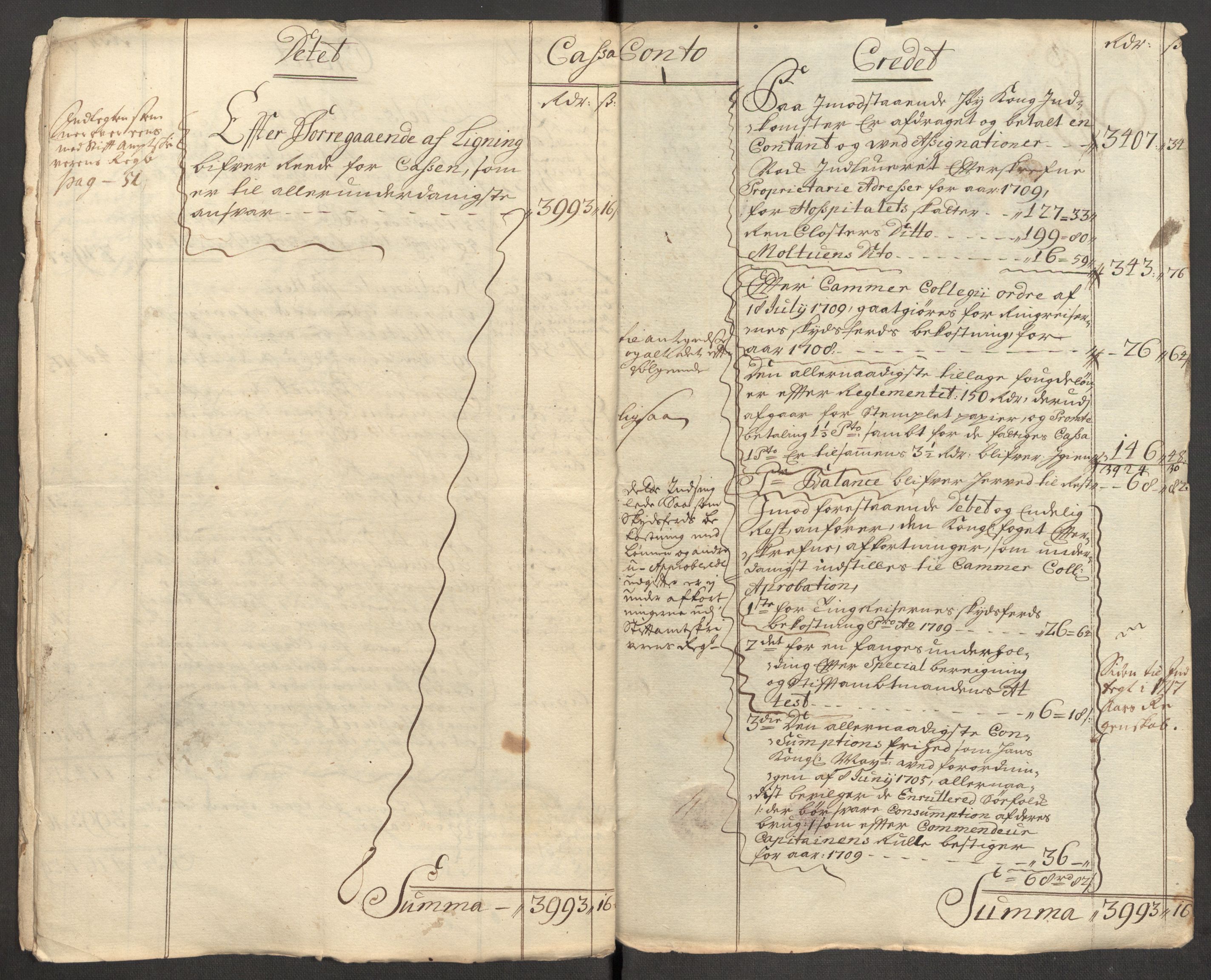 Rentekammeret inntil 1814, Reviderte regnskaper, Fogderegnskap, RA/EA-4092/R57/L3858: Fogderegnskap Fosen, 1708-1709, s. 212