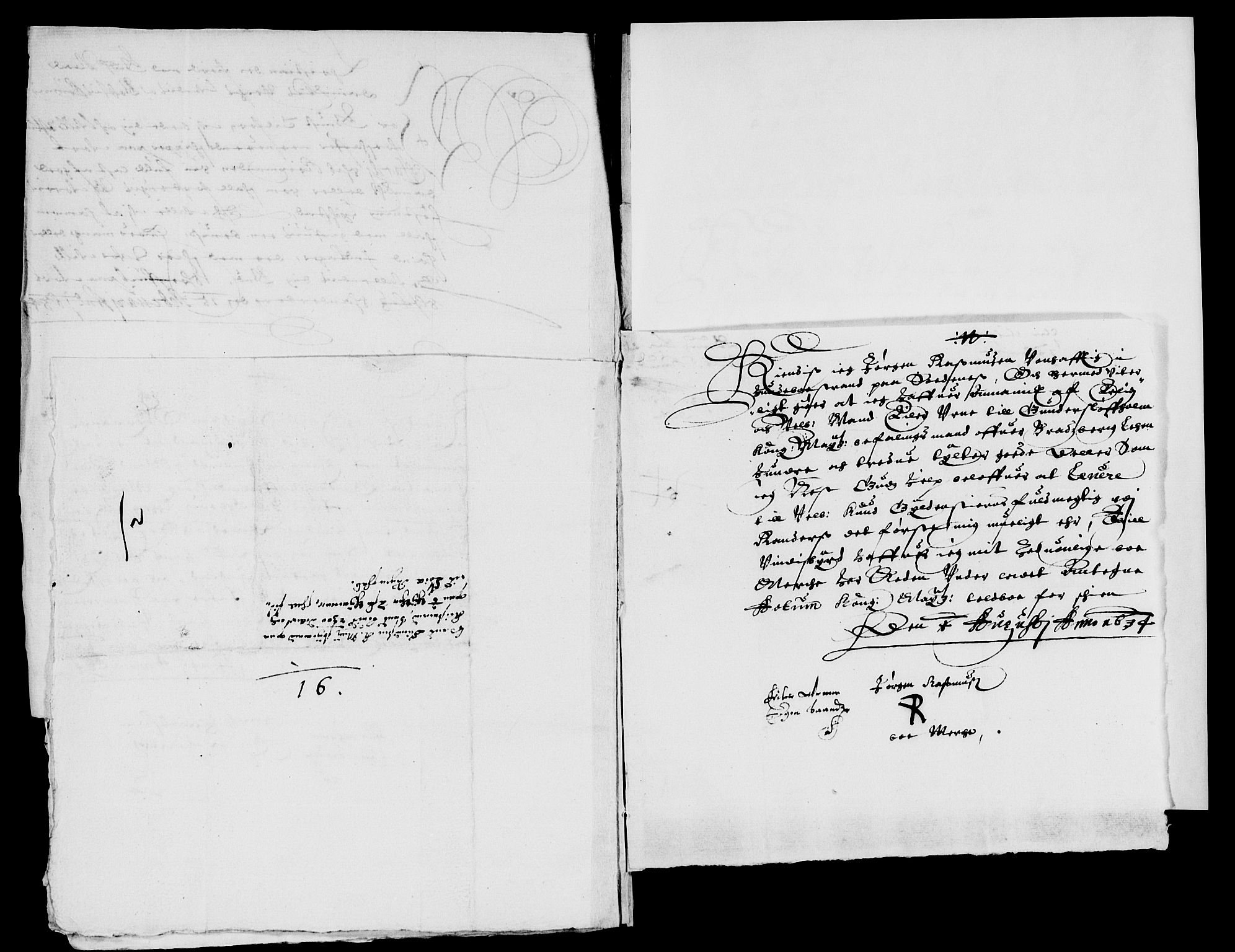 Rentekammeret inntil 1814, Reviderte regnskaper, Lensregnskaper, AV/RA-EA-5023/R/Rb/Rbp/L0017: Bratsberg len, 1633-1635