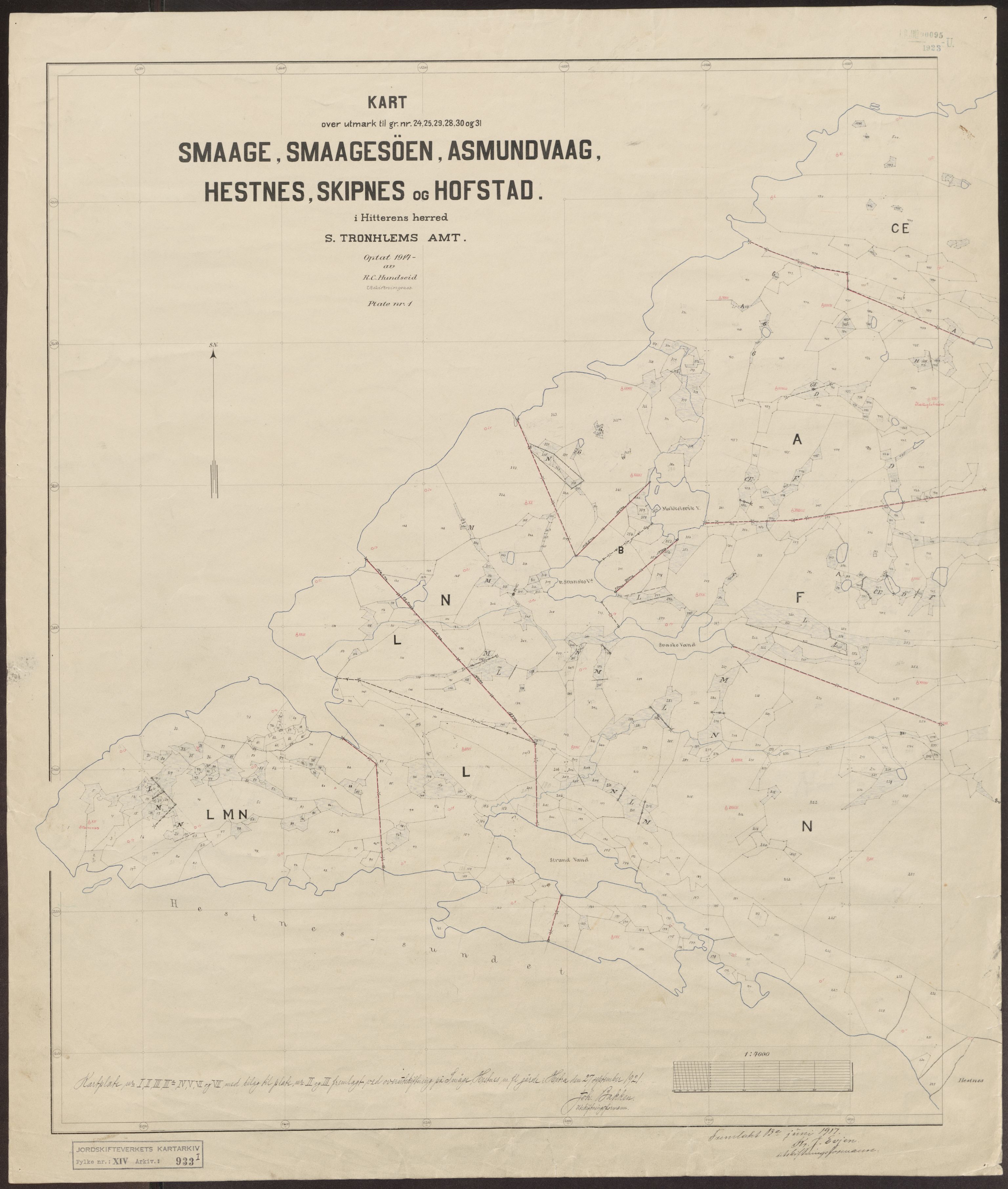 Jordskifteverkets kartarkiv, AV/RA-S-3929/T, 1859-1988, s. 1493