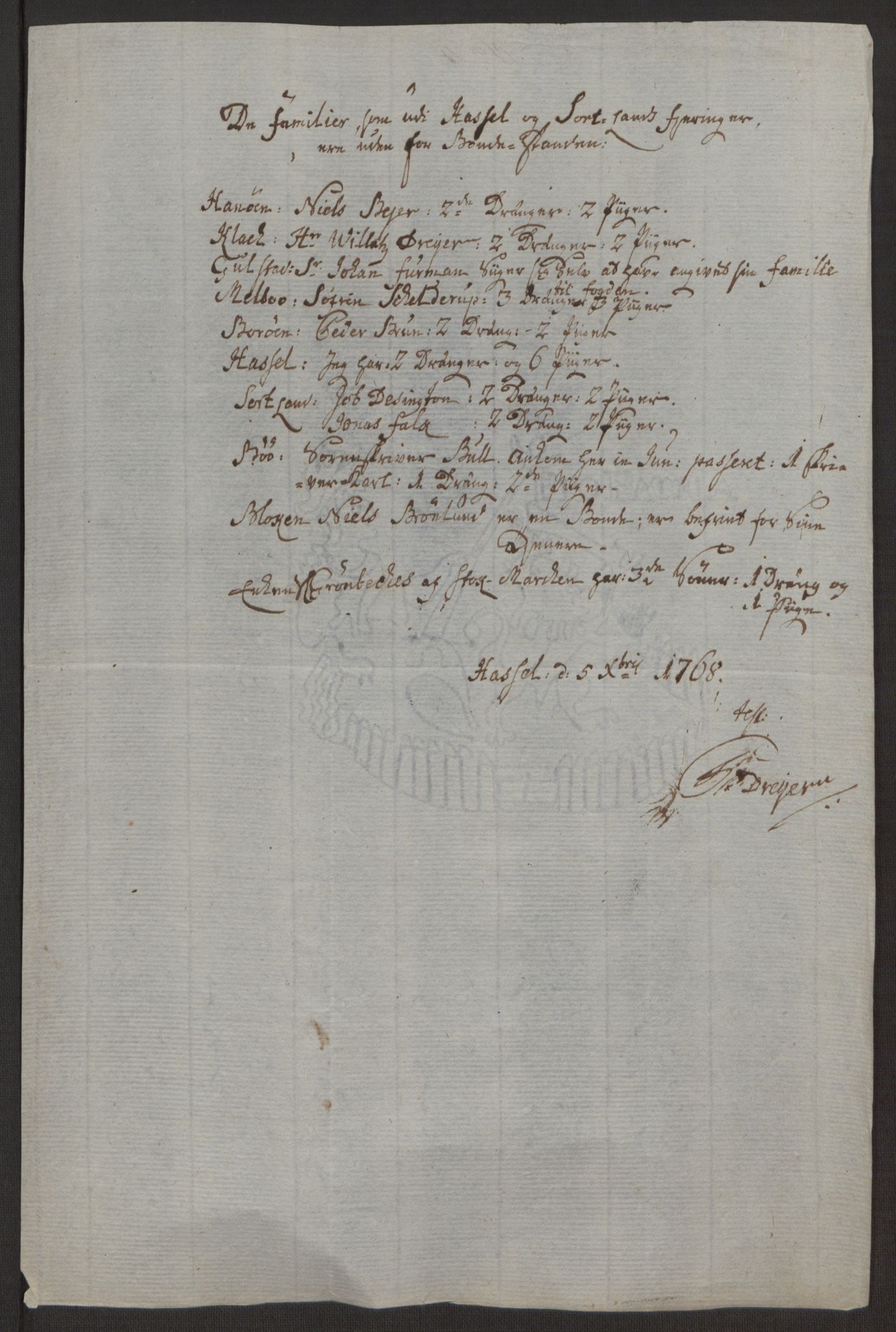 Rentekammeret inntil 1814, Realistisk ordnet avdeling, RA/EA-4070/Ol/L0022a/0002: [Gg 10]: Ekstraskatten, 23.09.1762. Nordlands amt / Vesterålen, Andenes og Lofoten, 1763-1769, s. 68