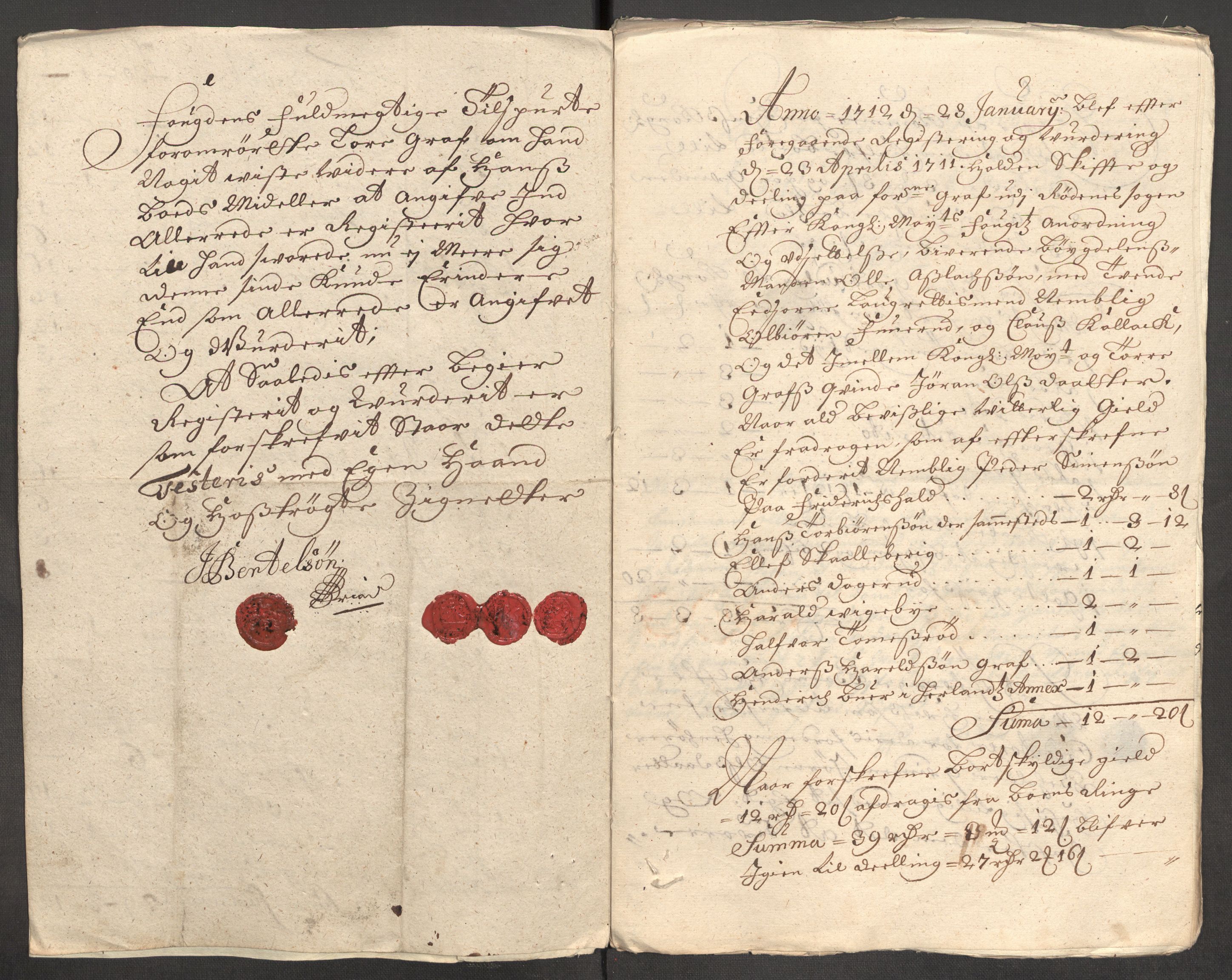 Rentekammeret inntil 1814, Reviderte regnskaper, Fogderegnskap, AV/RA-EA-4092/R07/L0305: Fogderegnskap Rakkestad, Heggen og Frøland, 1712, s. 106