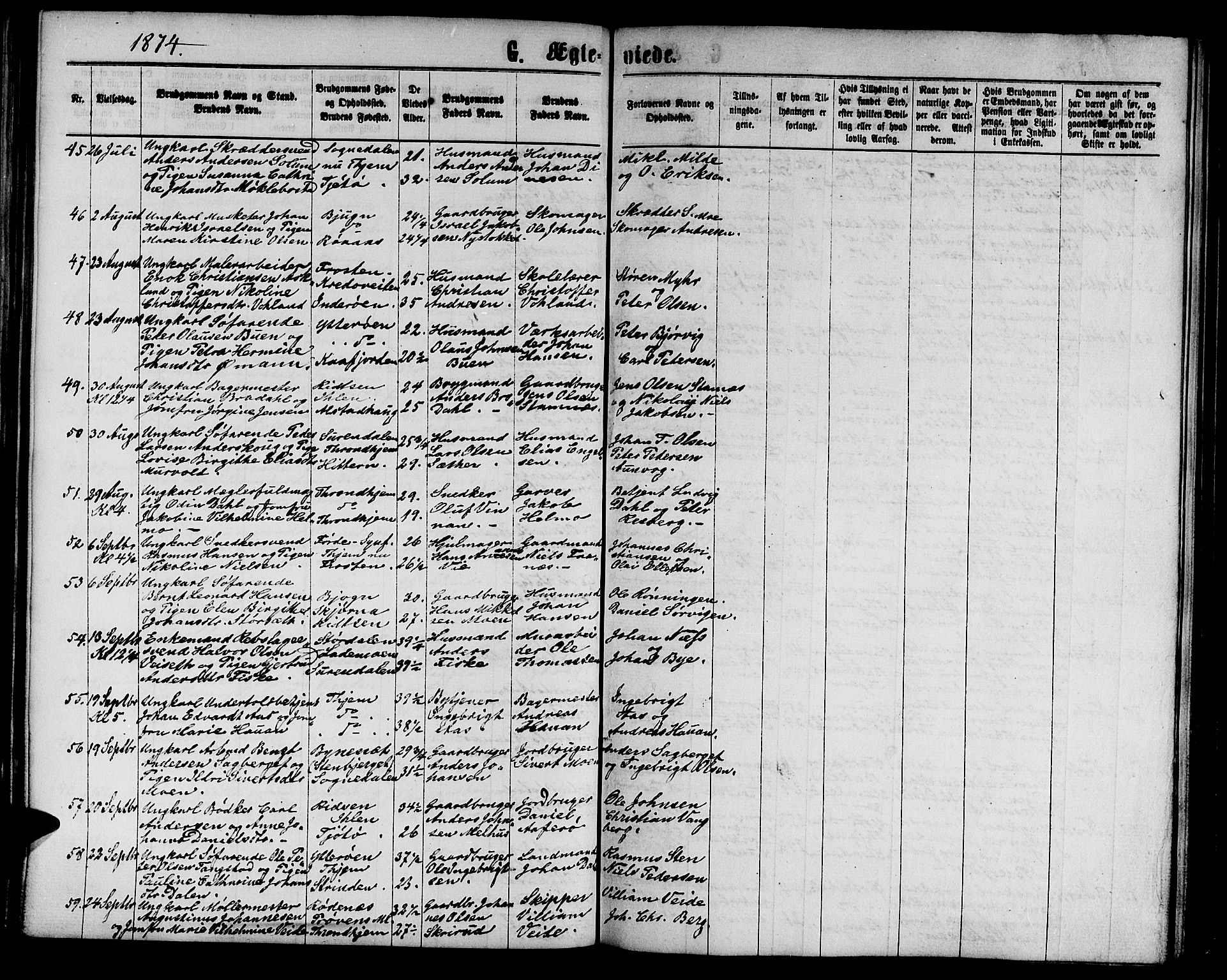 Ministerialprotokoller, klokkerbøker og fødselsregistre - Sør-Trøndelag, AV/SAT-A-1456/602/L0141: Klokkerbok nr. 602C09, 1865-1877