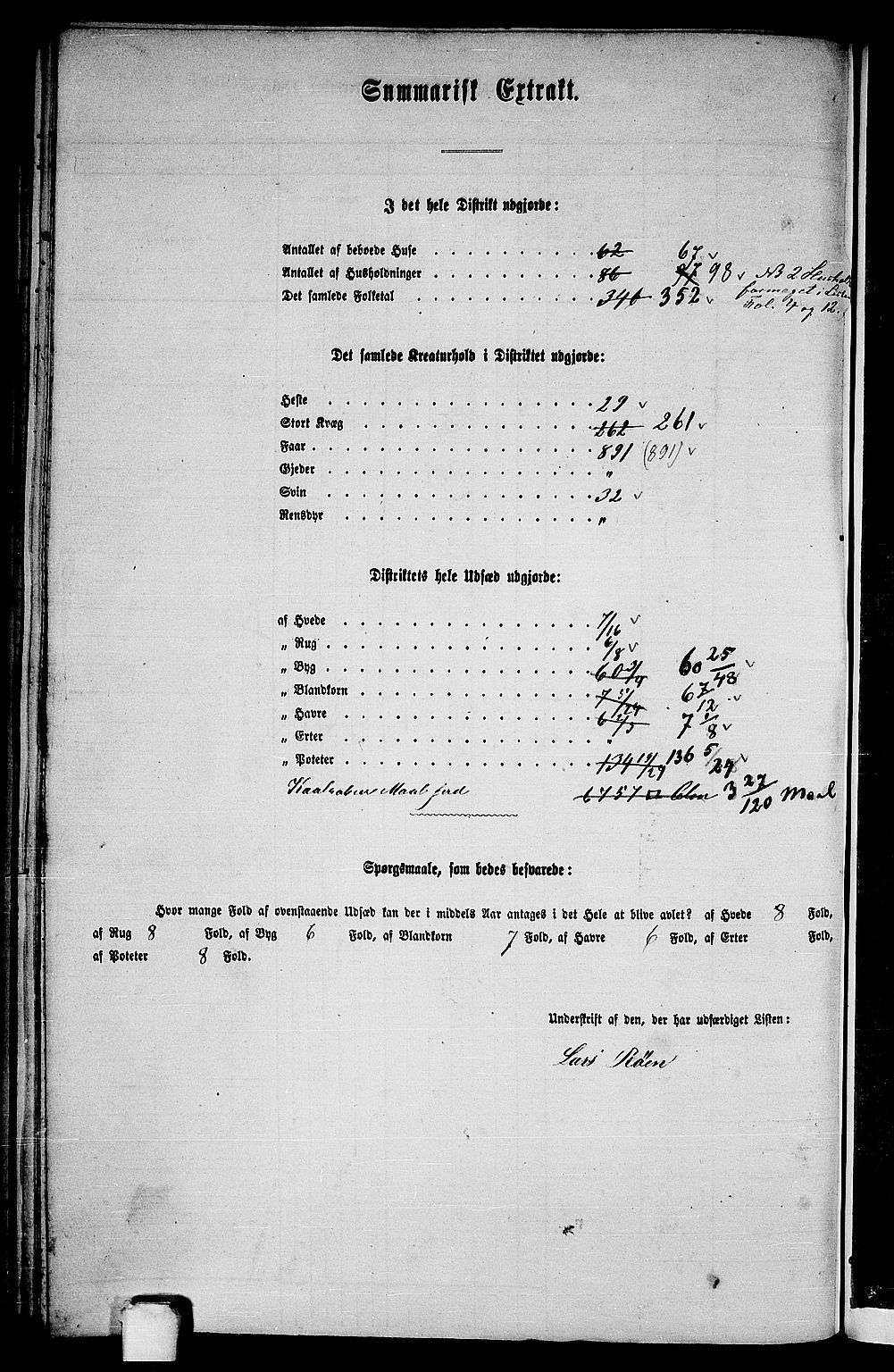 RA, Folketelling 1865 for 1230P Kinsarvik prestegjeld, 1865, s. 215