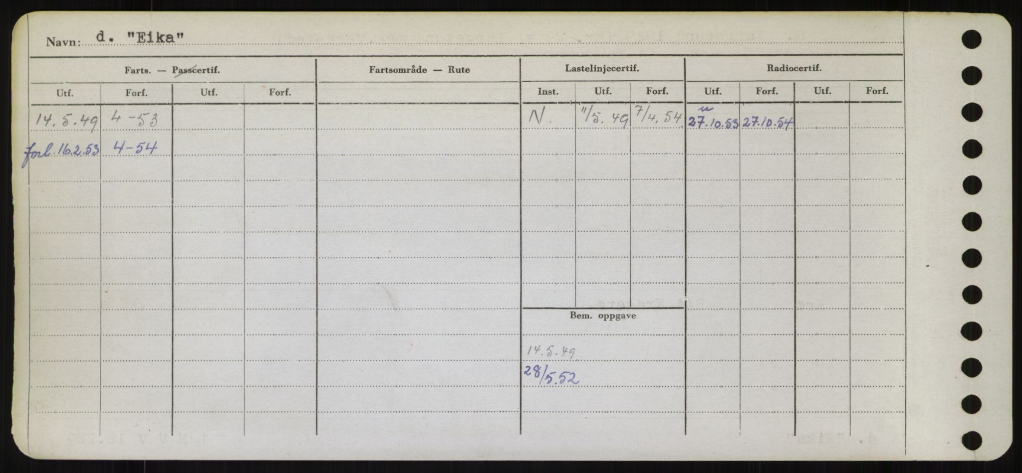 Sjøfartsdirektoratet med forløpere, Skipsmålingen, AV/RA-S-1627/H/Hd/L0009: Fartøy, E, s. 152