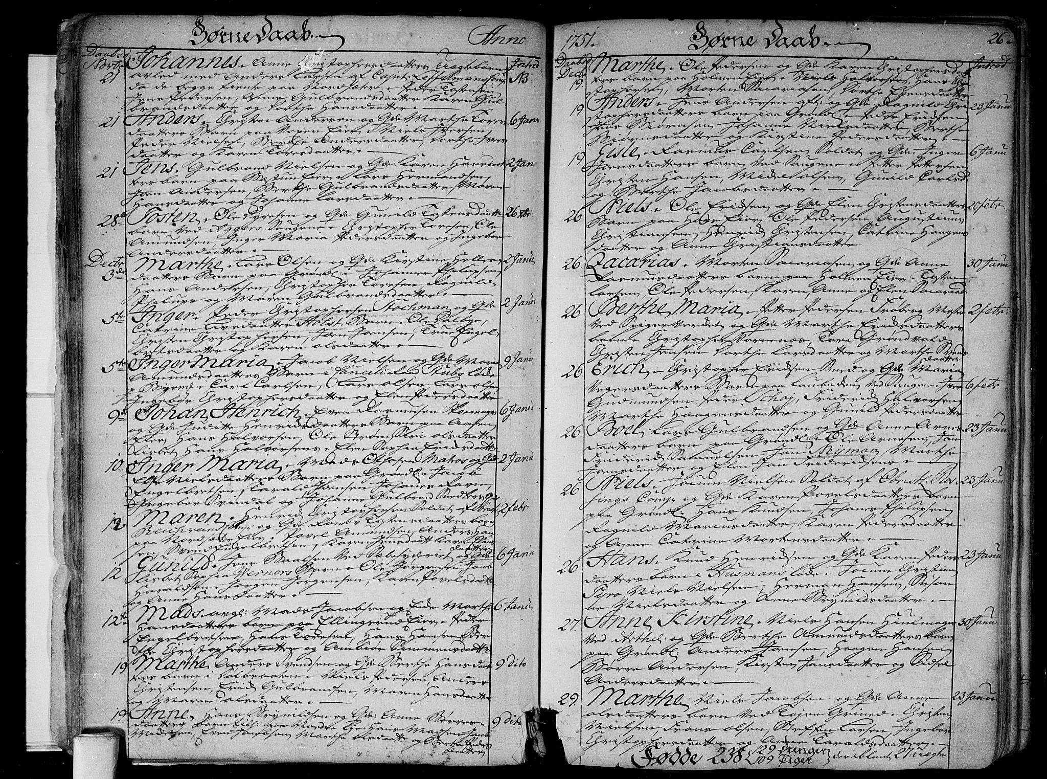 Aker prestekontor kirkebøker, SAO/A-10861/F/L0008: Ministerialbok nr. 8, 1749-1765, s. 26