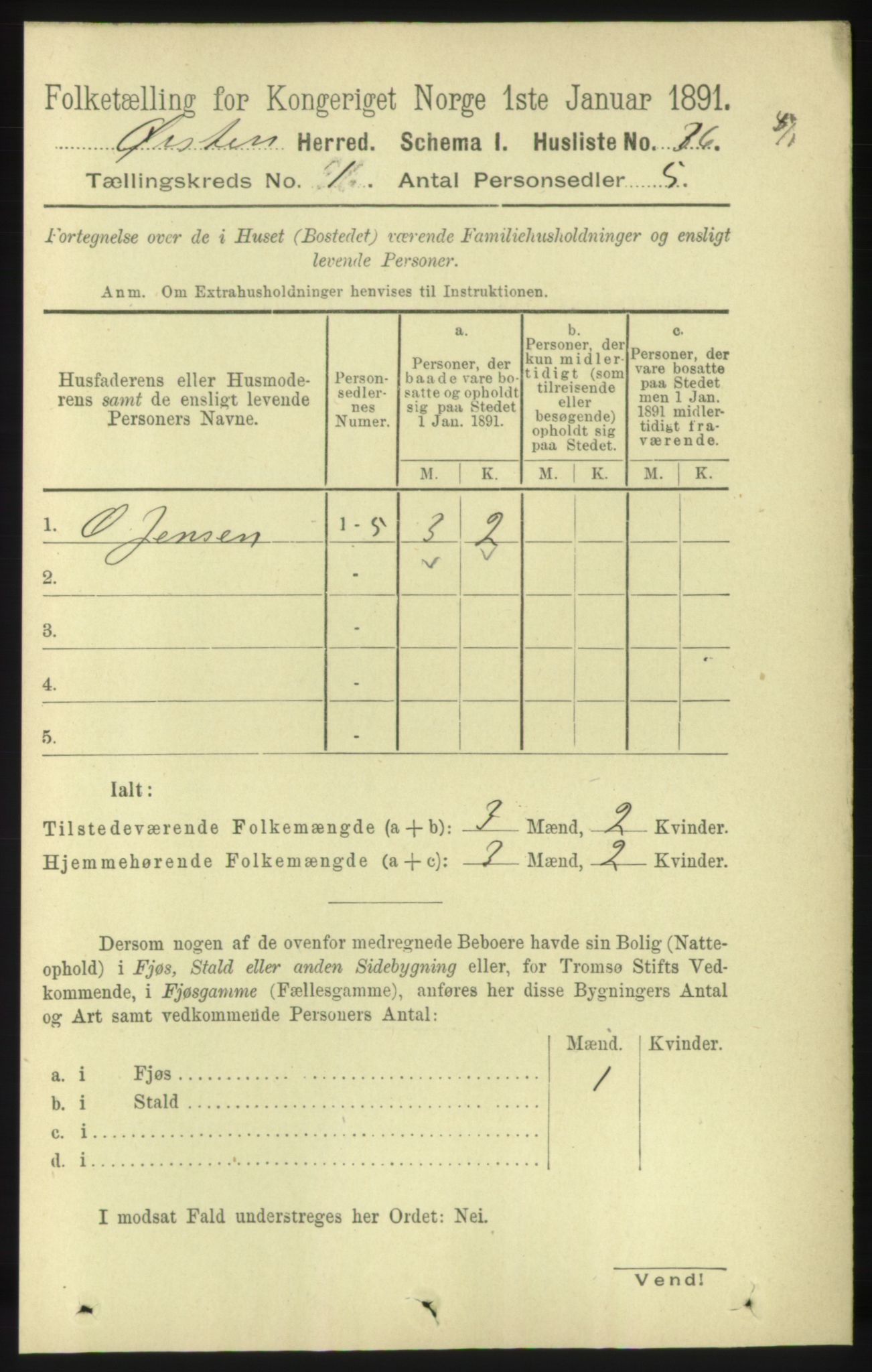 RA, Folketelling 1891 for 1520 Ørsta herred, 1891, s. 54