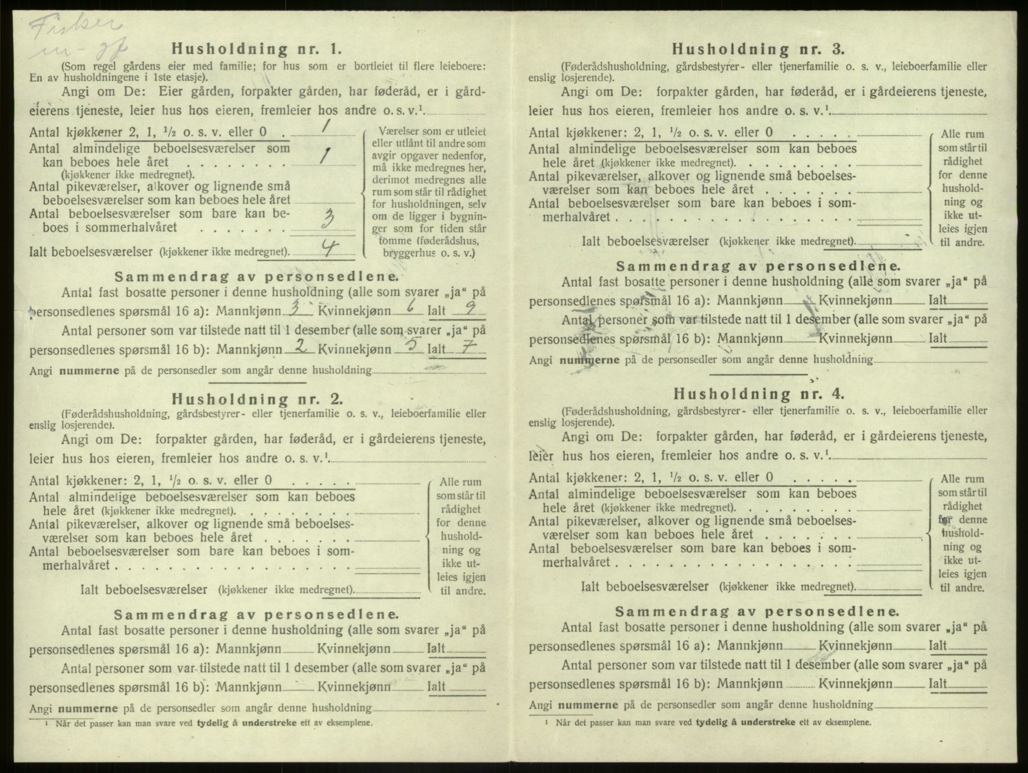 SAB, Folketelling 1920 for 1437 Kinn herred, 1920, s. 652