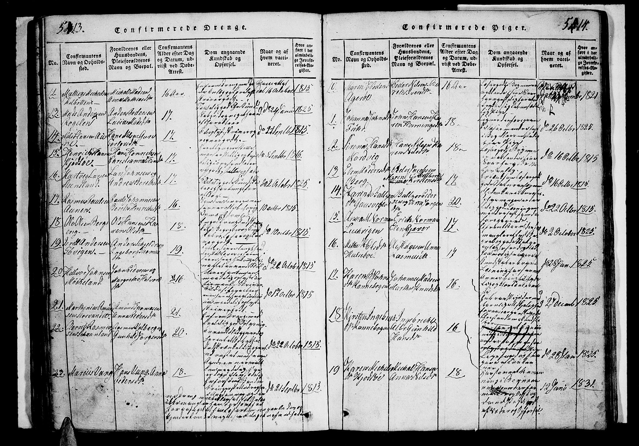 Trondenes sokneprestkontor, SATØ/S-1319/H/Hb/L0003klokker: Klokkerbok nr. 3, 1820-1834, s. 513-514
