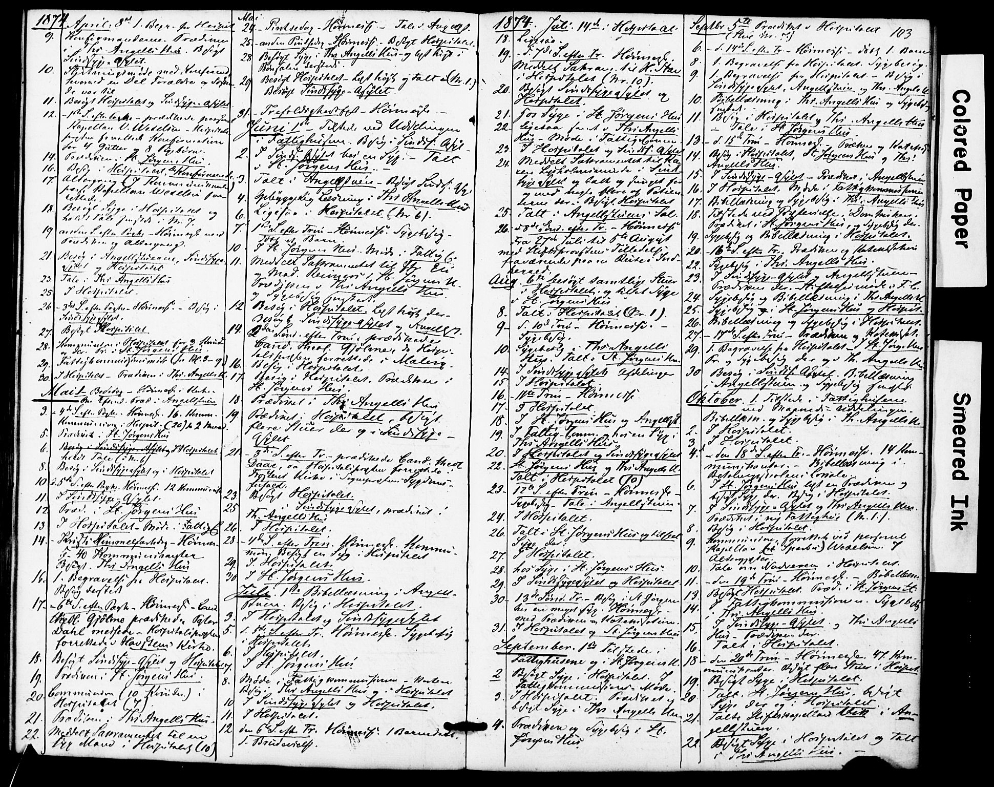 Ministerialprotokoller, klokkerbøker og fødselsregistre - Sør-Trøndelag, SAT/A-1456/623/L0469: Ministerialbok nr. 623A03, 1868-1883, s. 103