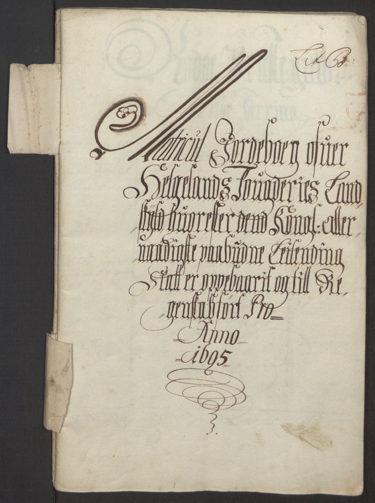 Rentekammeret inntil 1814, Reviderte regnskaper, Fogderegnskap, RA/EA-4092/R65/L4505: Fogderegnskap Helgeland, 1693-1696, s. 283