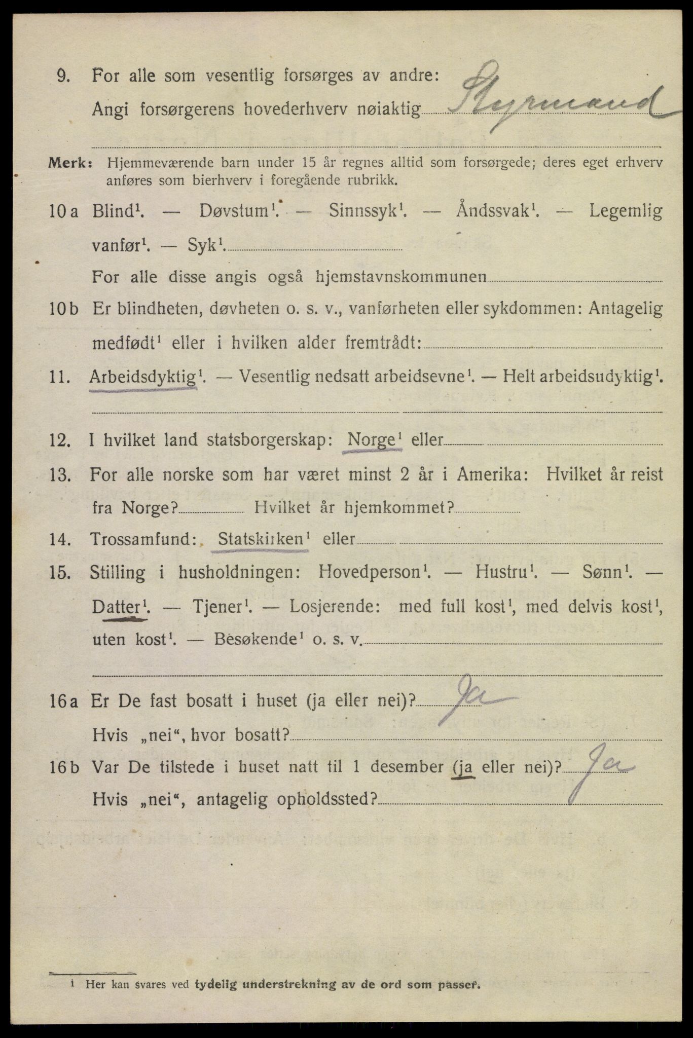SAKO, Folketelling 1920 for 0801 Kragerø kjøpstad, 1920, s. 9736