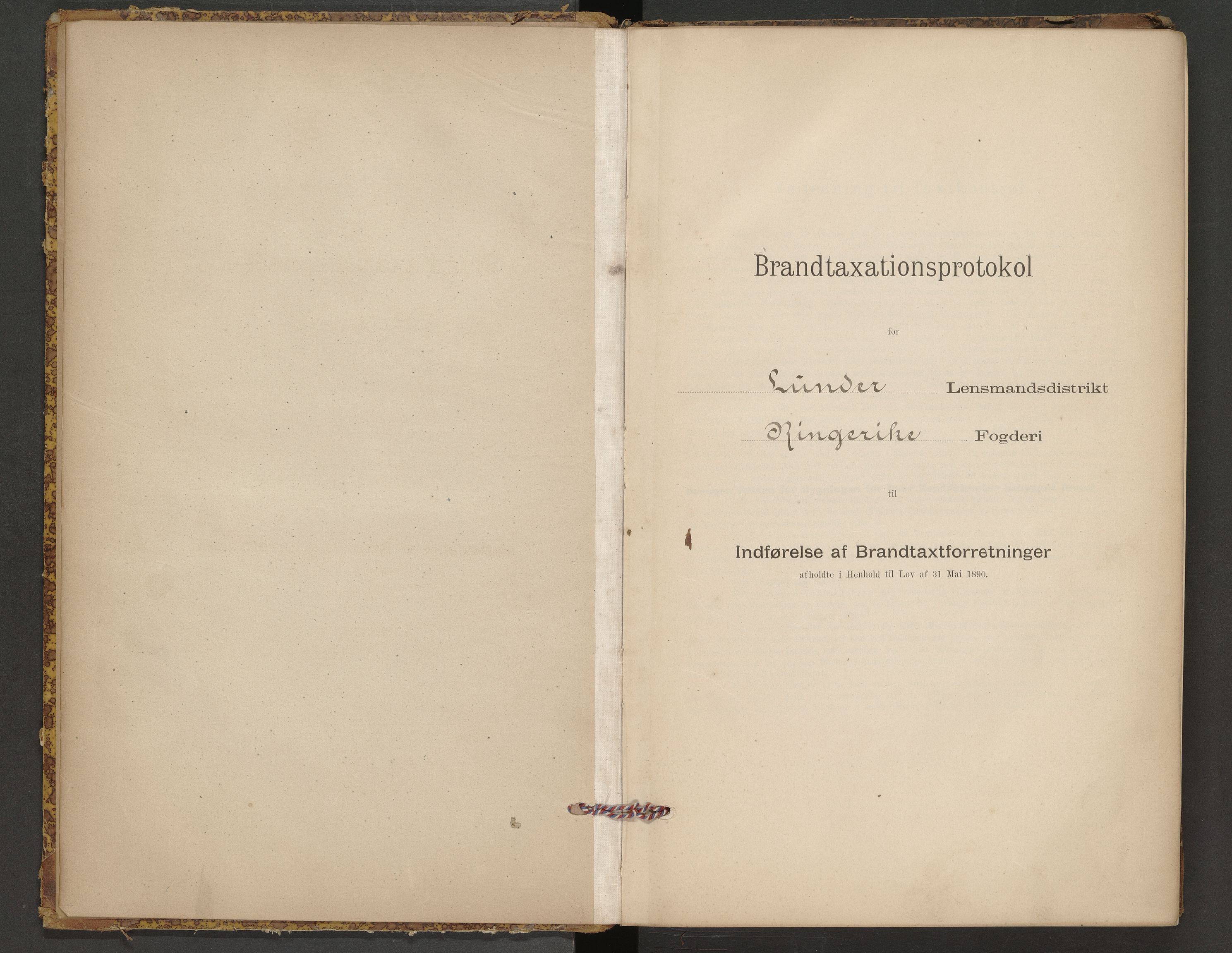 Lunder lensmannskontor, SAKO/A-619/Y/Yc/Ycb/L0001: Skjematakstprotokoll, 1895-1911