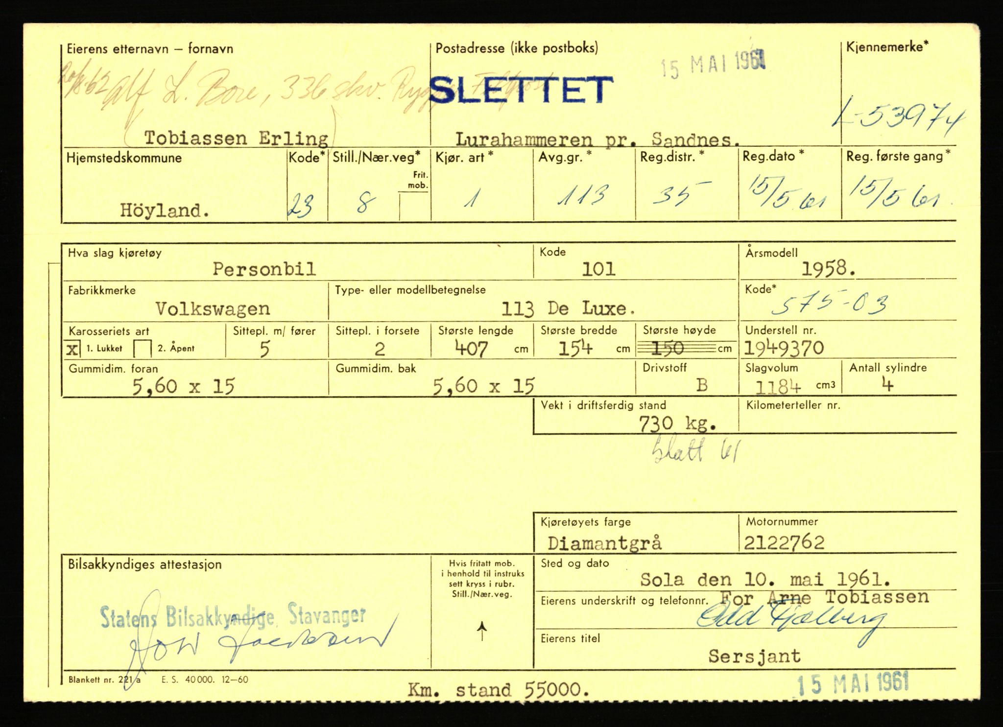 Stavanger trafikkstasjon, AV/SAST-A-101942/0/F/L0053: L-52900 - L-54199, 1930-1971, s. 2411