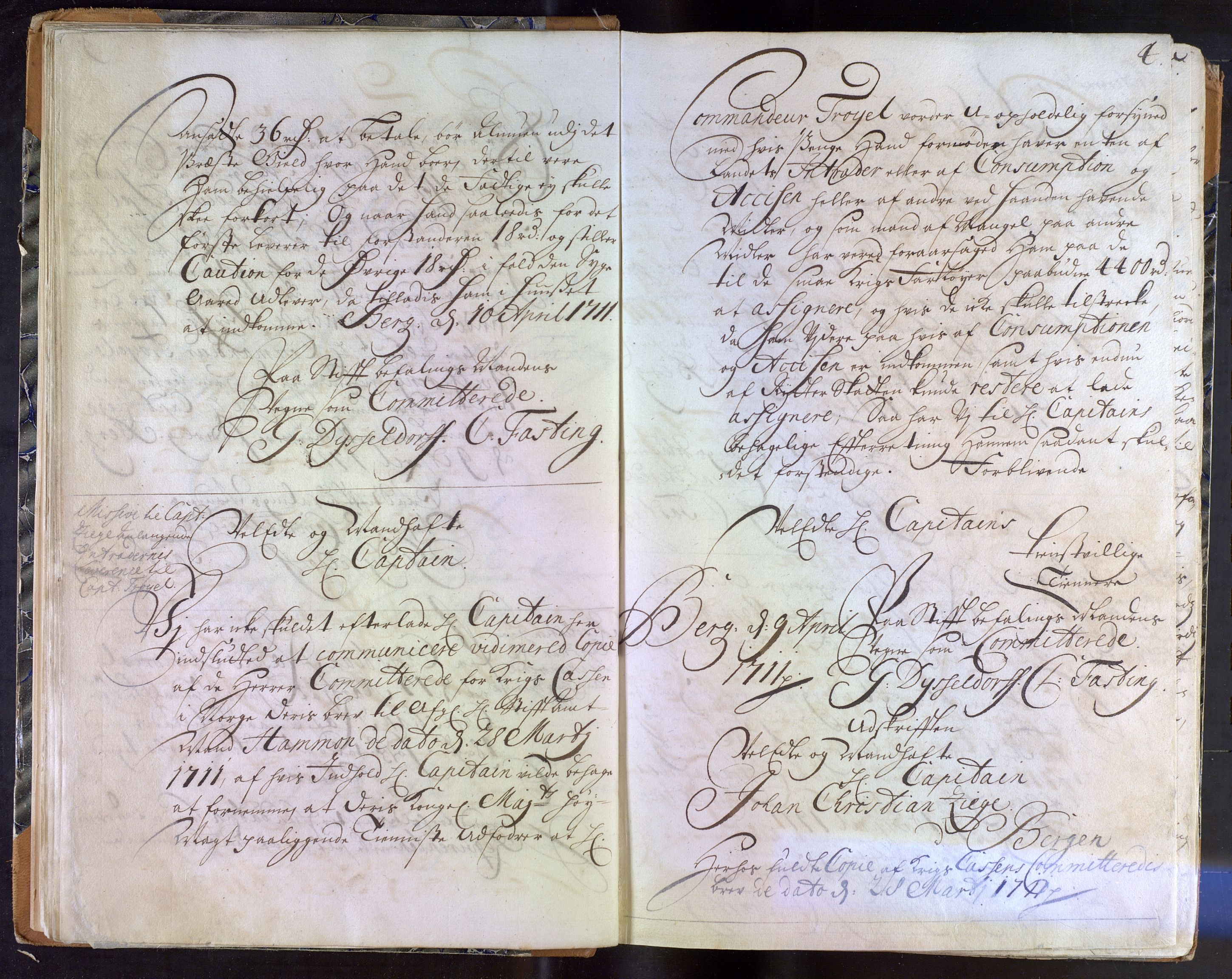 Stiftamtmannen i Bergen, AV/SAB-A-100006/A/Aa/L0006: Lnr. 6: Resolusjonsbok, 1711
