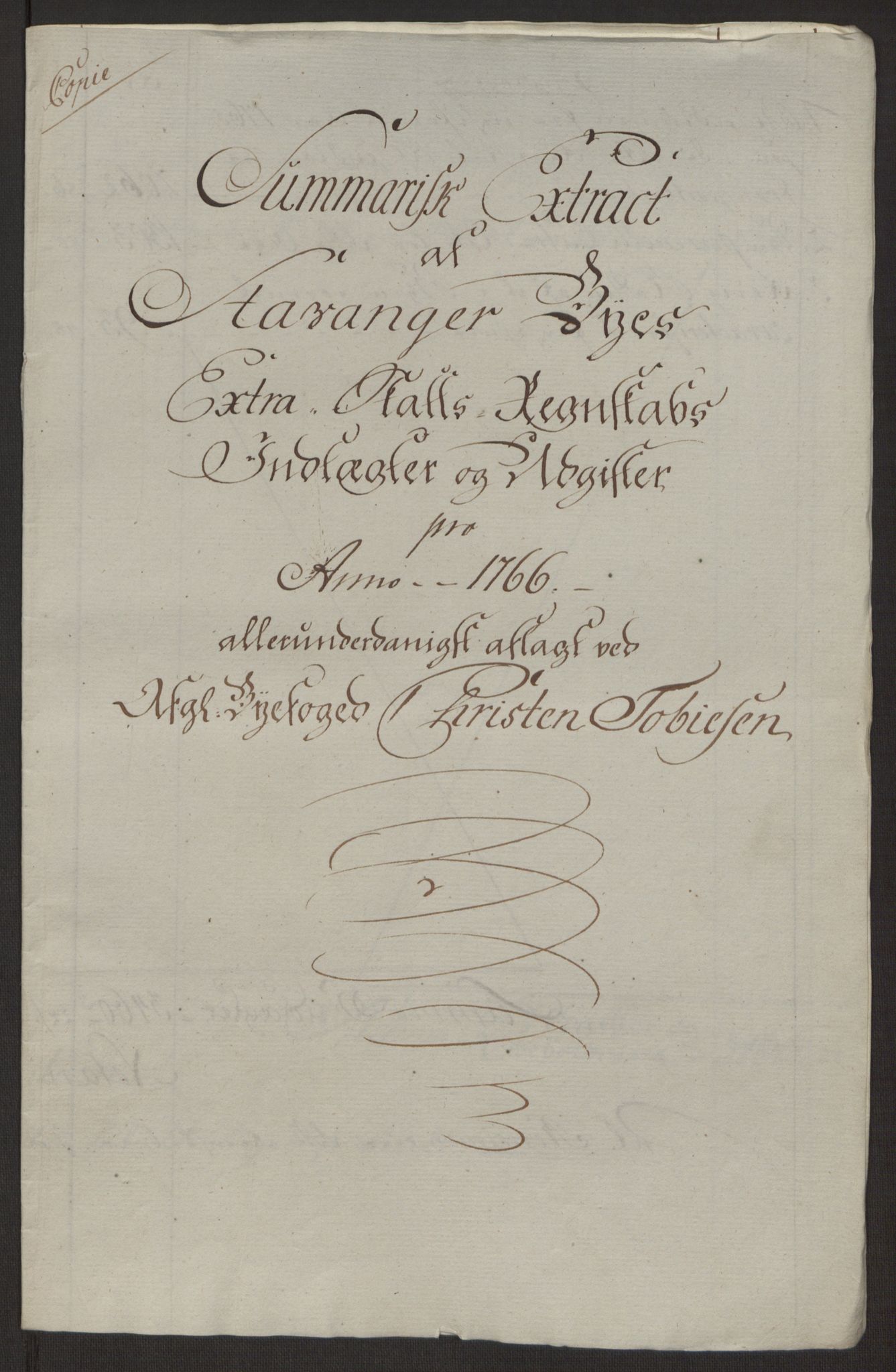 Rentekammeret inntil 1814, Reviderte regnskaper, Byregnskaper, AV/RA-EA-4066/R/Ro/L0305/0001: [O6] Kontribusjonsregnskap / Ekstraskatt, 1762-1768, s. 147