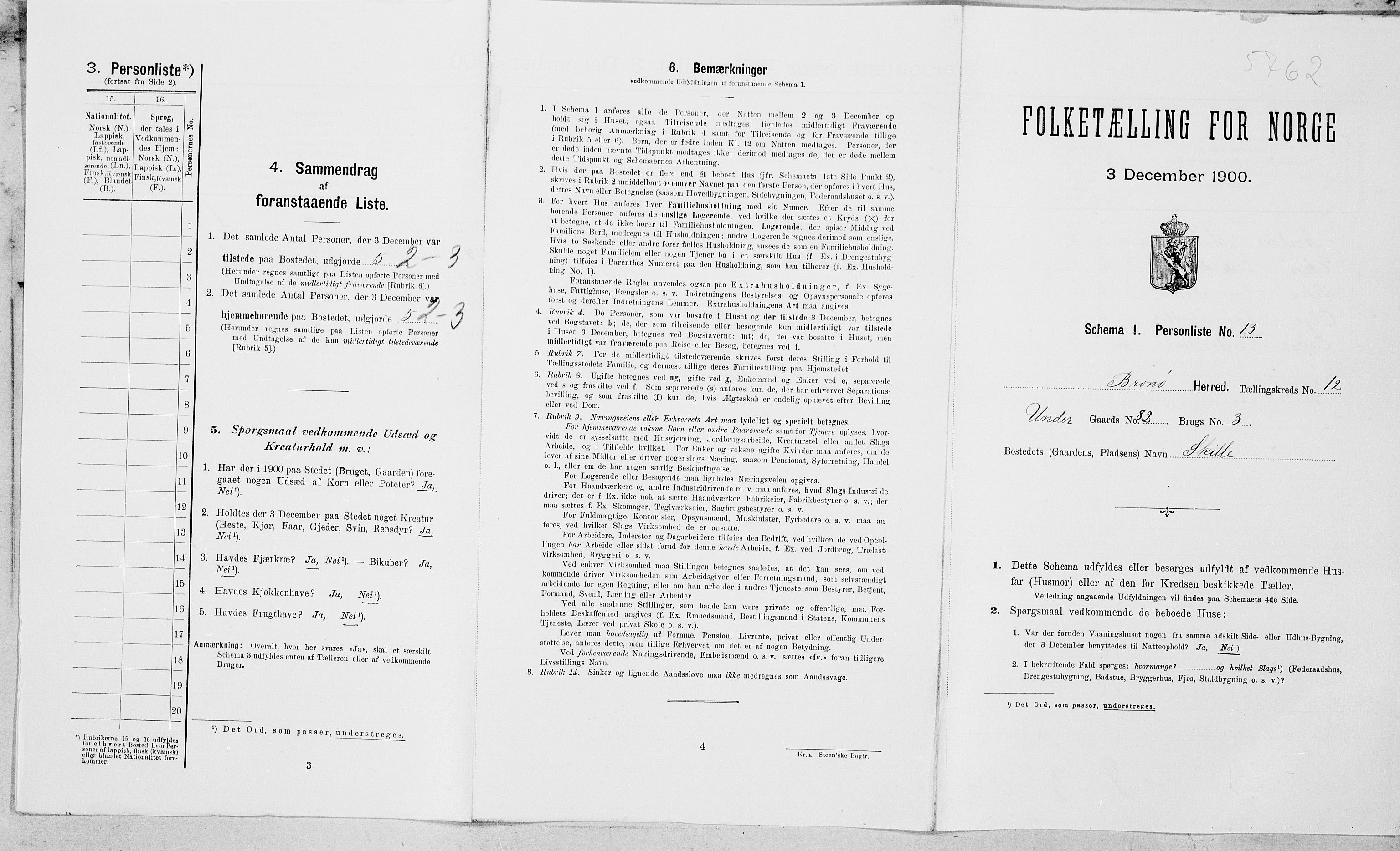 SAT, Folketelling 1900 for 1814 Brønnøy herred, 1900, s. 1477