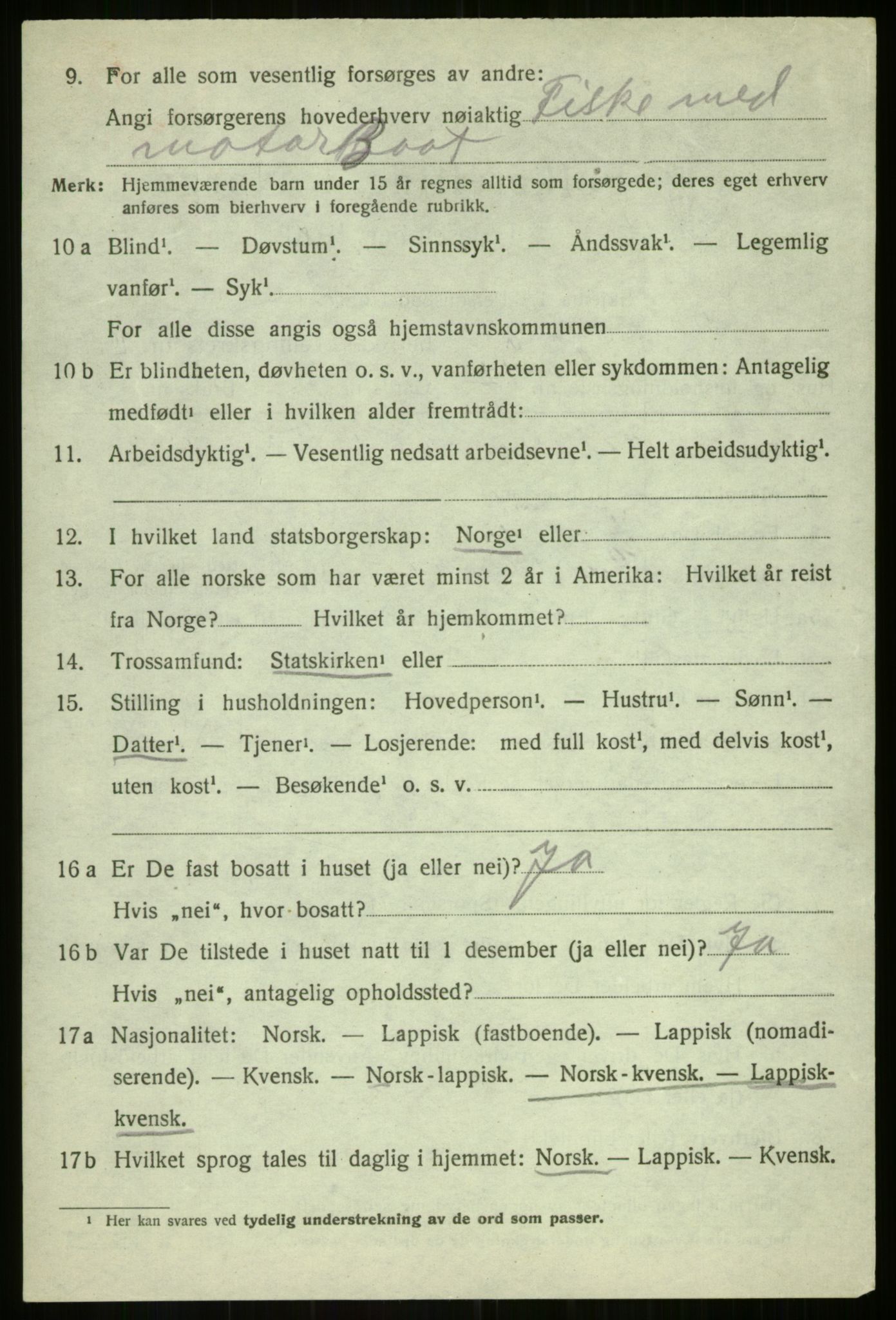 SATØ, Folketelling 1920 for 1933 Balsfjord herred, 1920, s. 3859
