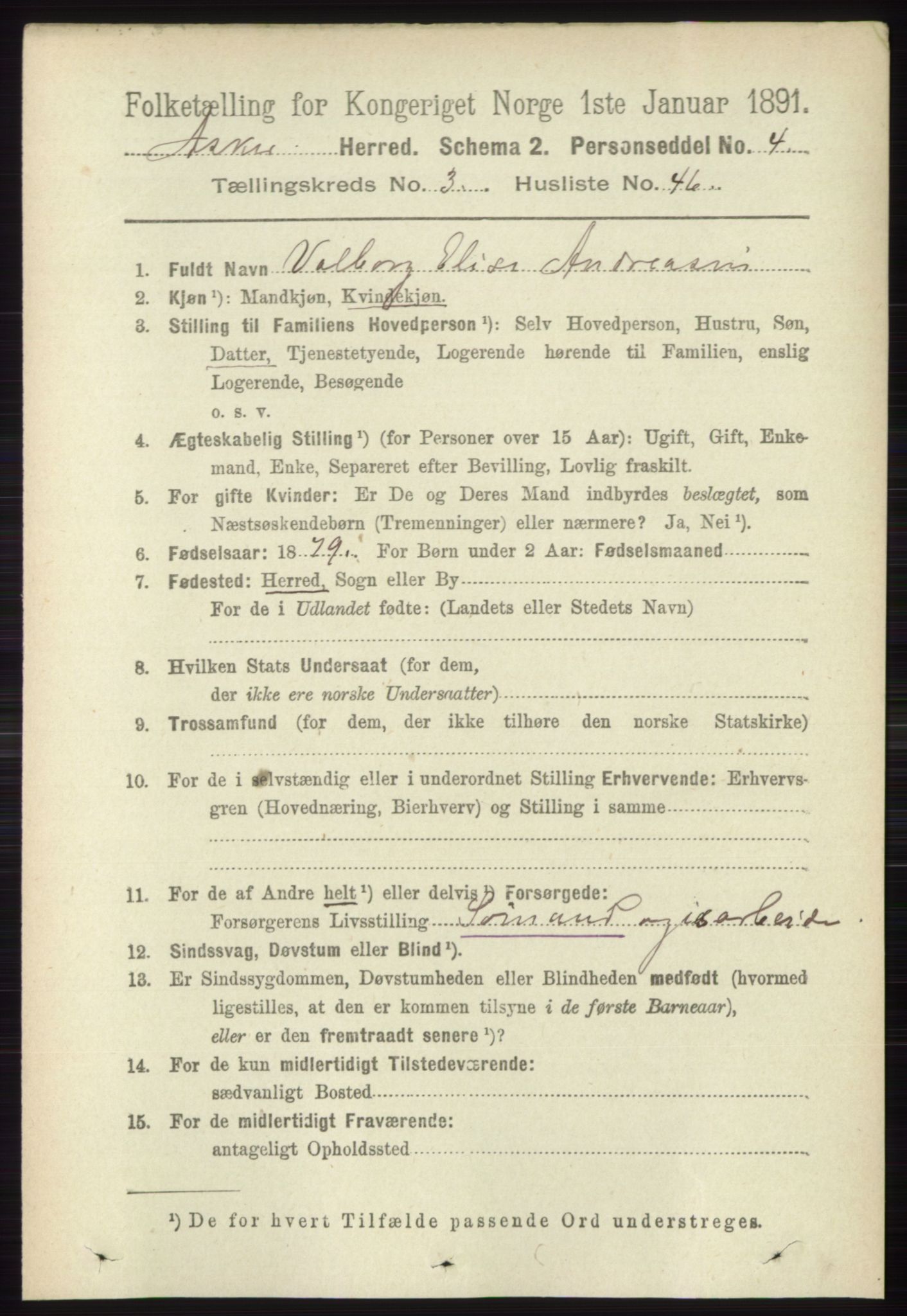 RA, Folketelling 1891 for 0220 Asker herred, 1891, s. 2230