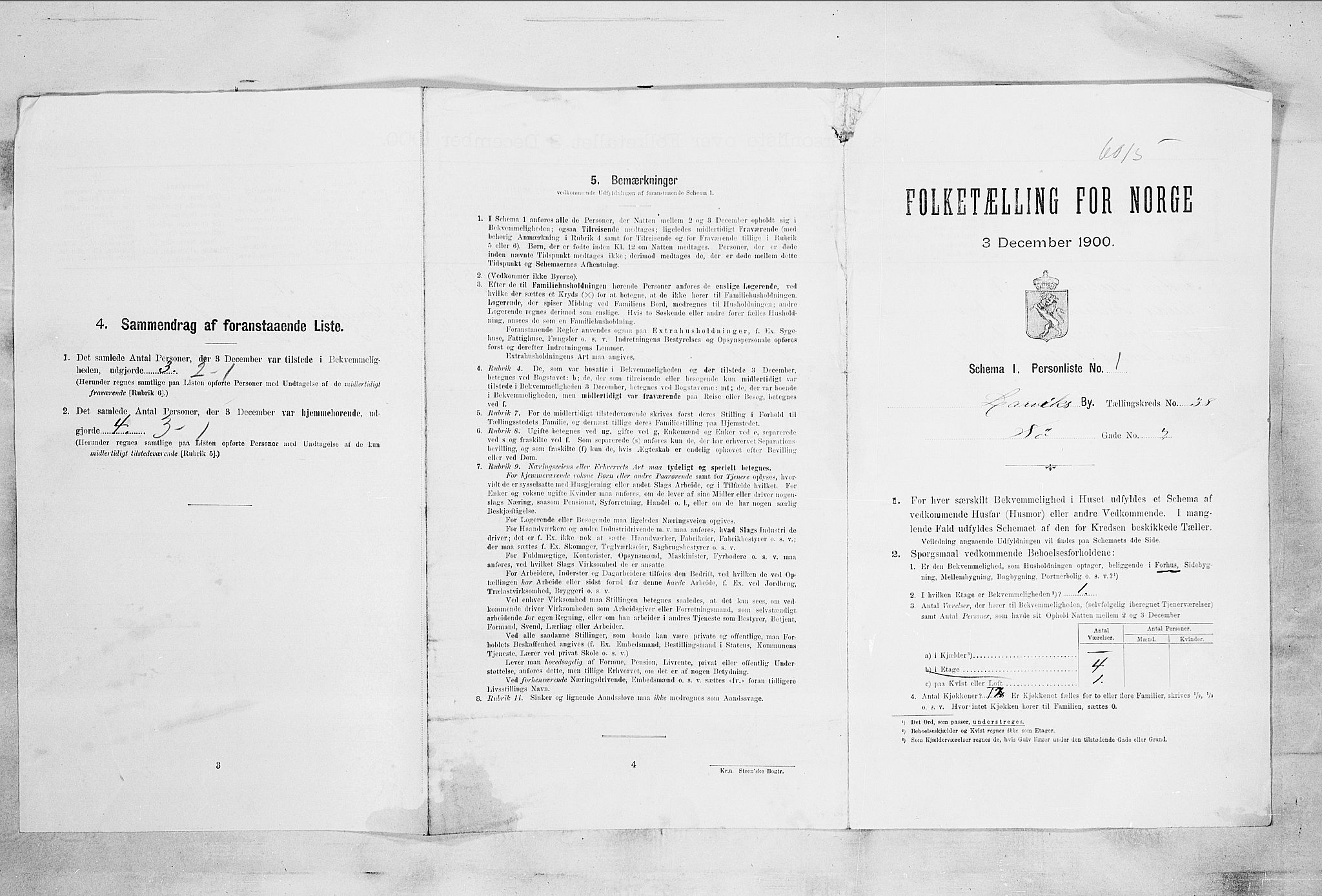 RA, Folketelling 1900 for 0707 Larvik kjøpstad, 1900, s. 5120