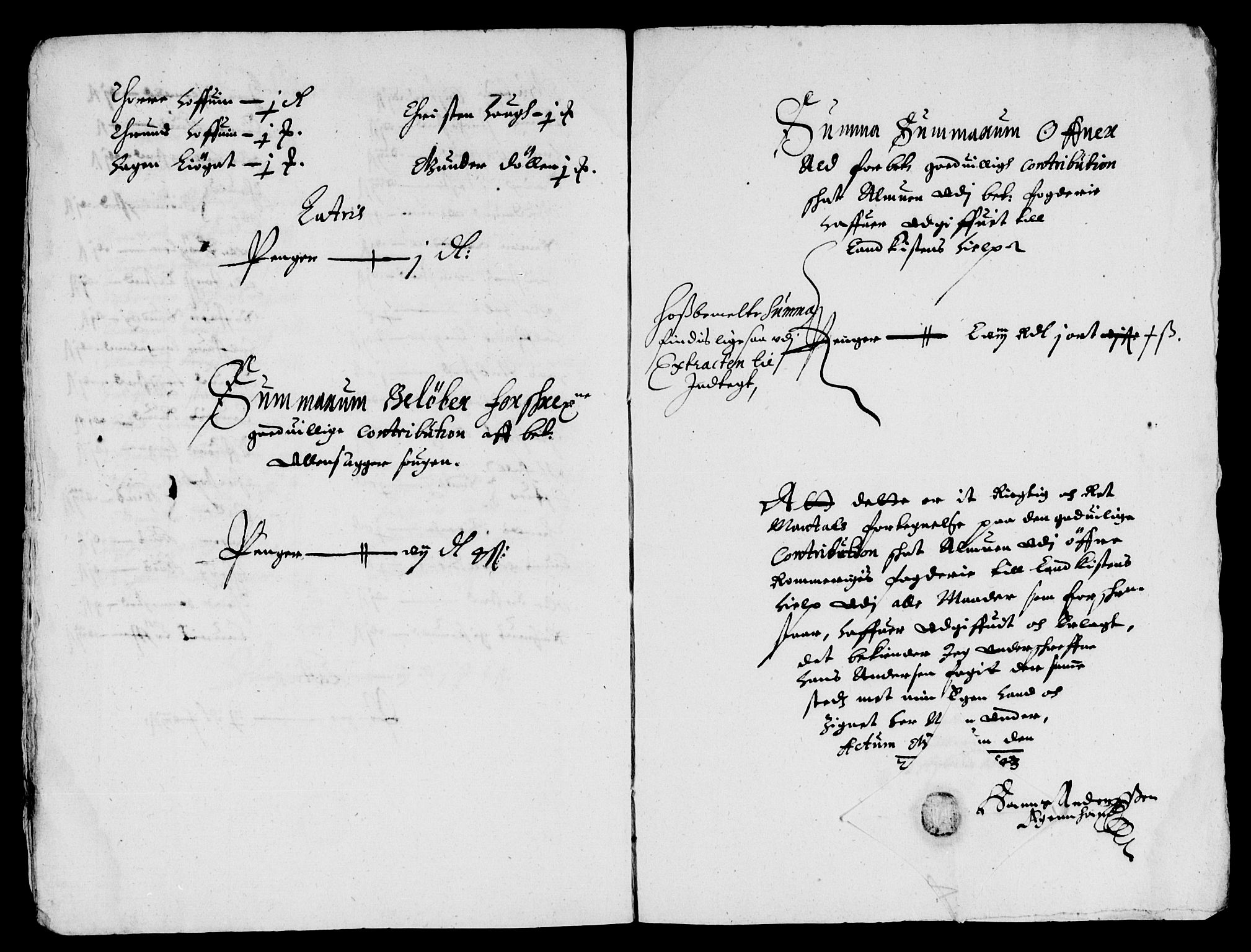 Rentekammeret inntil 1814, Reviderte regnskaper, Lensregnskaper, AV/RA-EA-5023/R/Rb/Rba/L0177: Akershus len, 1643-1644