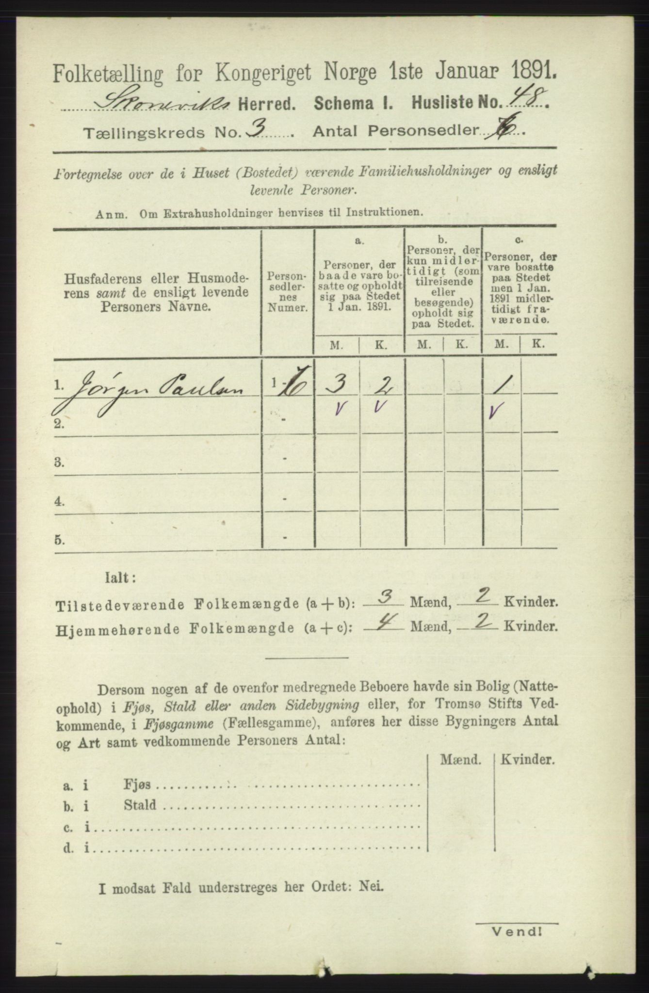 RA, Folketelling 1891 for 1212 Skånevik herred, 1891, s. 537