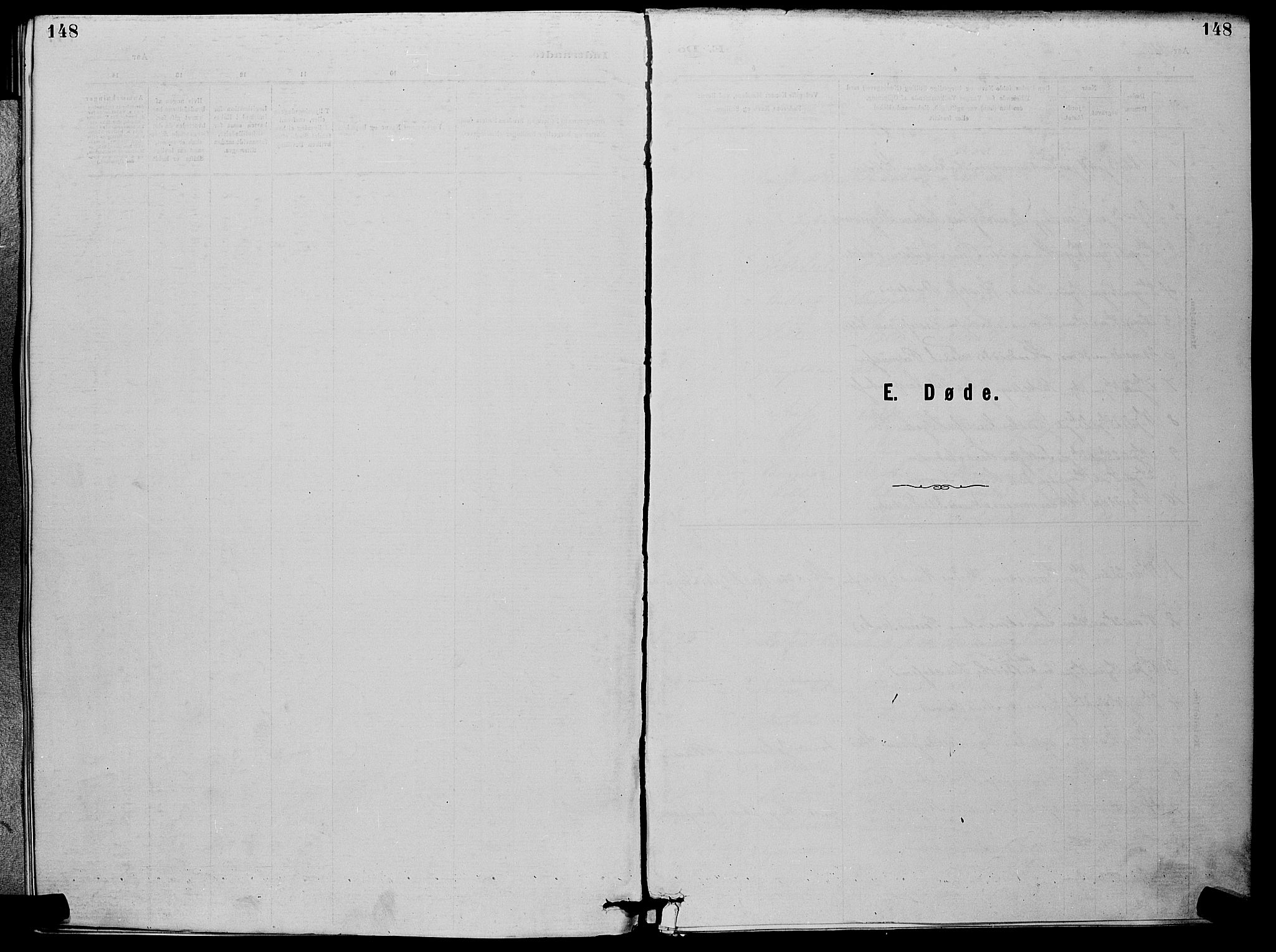 Eiker kirkebøker, SAKO/A-4/G/Gb/L0003: Klokkerbok nr. II 3, 1880-1893, s. 148