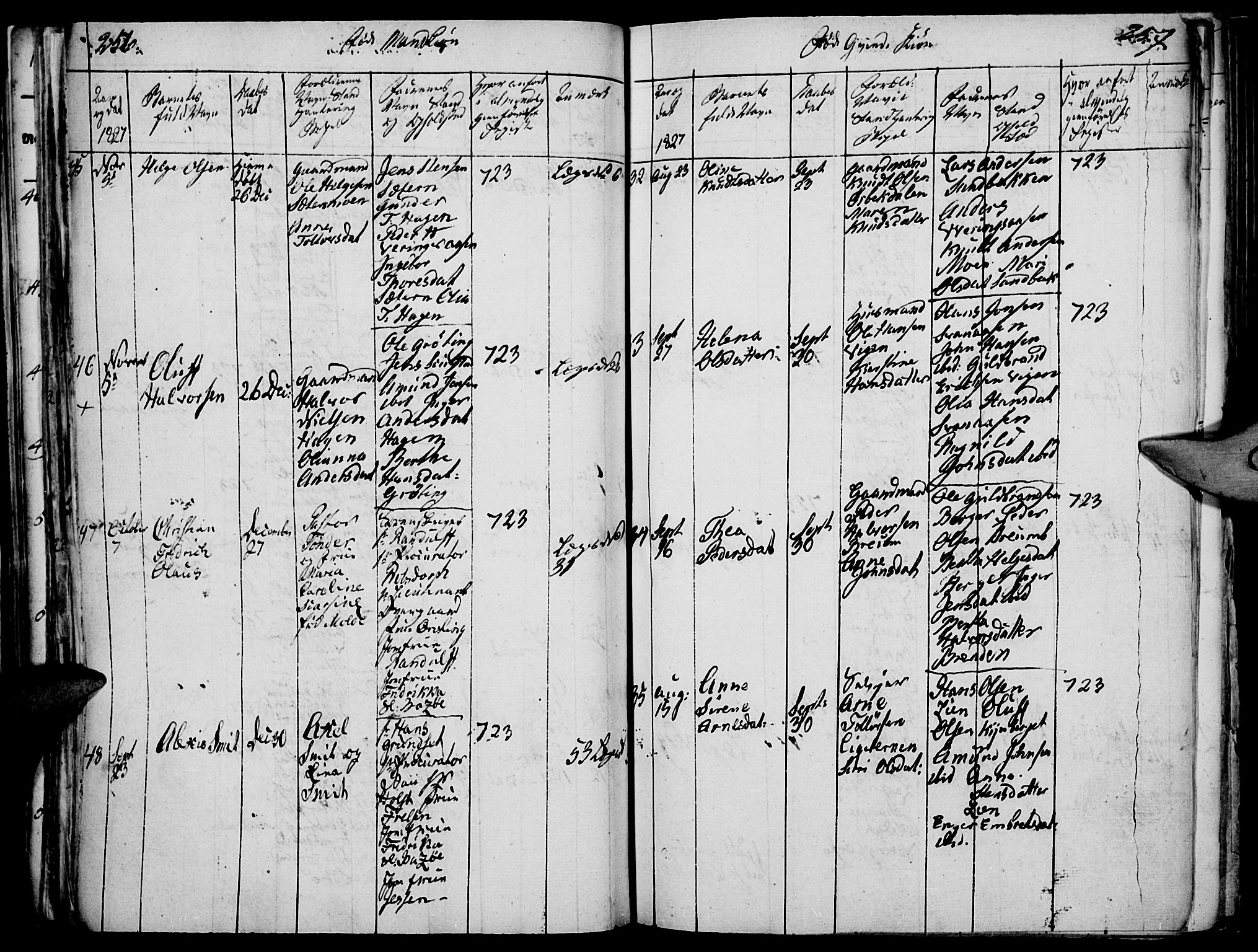 Elverum prestekontor, AV/SAH-PREST-044/H/Ha/Haa/L0007: Ministerialbok nr. 7, 1815-1830, s. 256-257